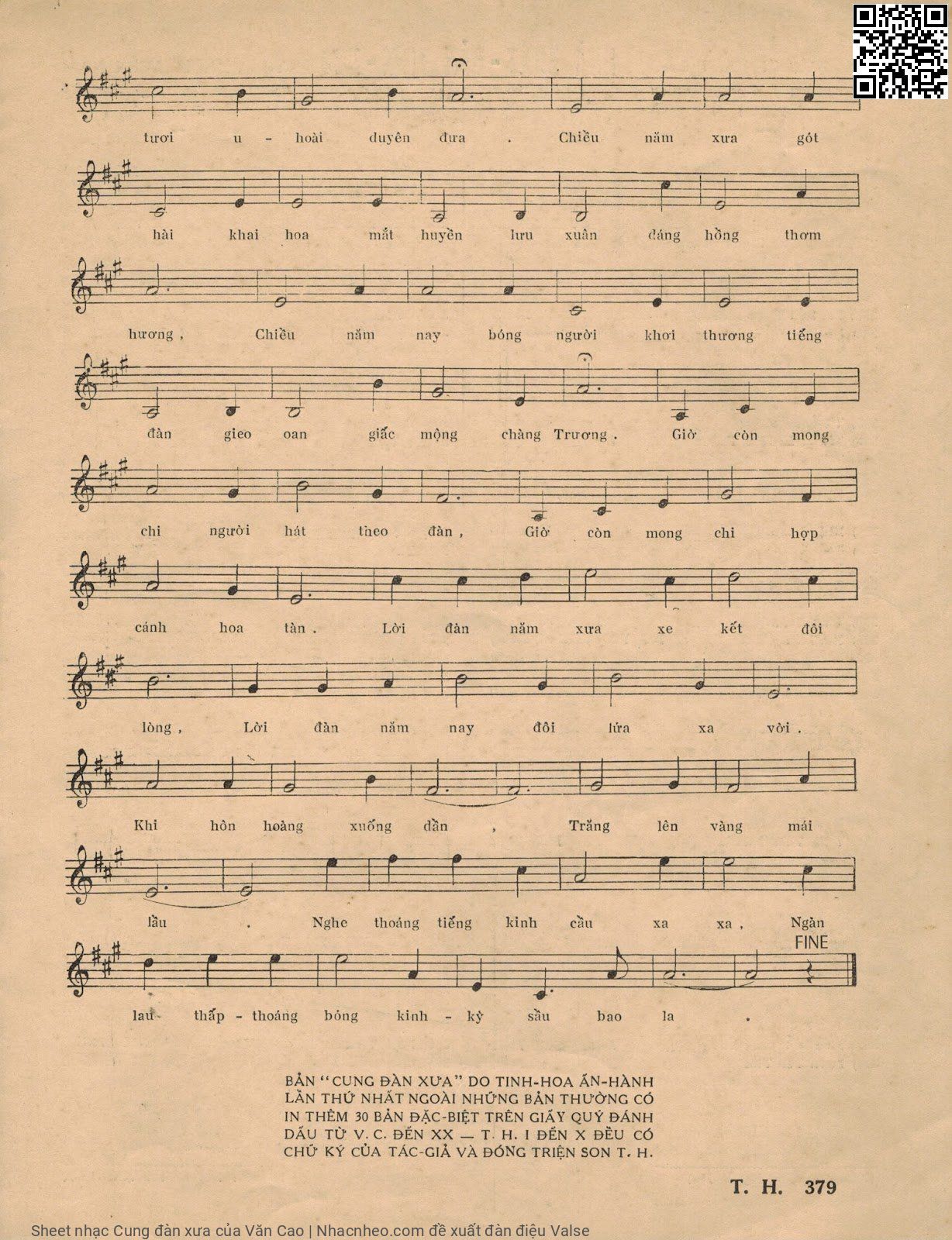 Page 3 of Sheet music PDF Cung đàn xưa - Văn Cao