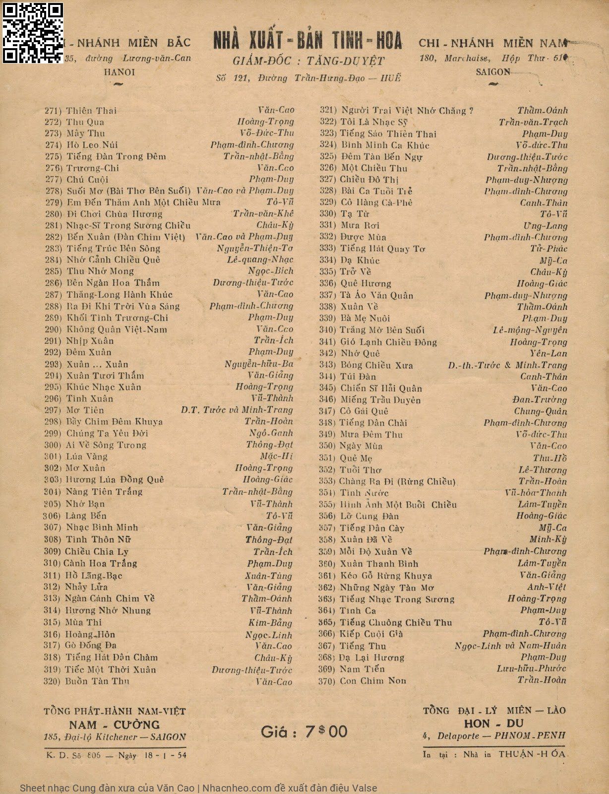 Page 4 of Sheet music PDF Cung đàn xưa - Văn Cao