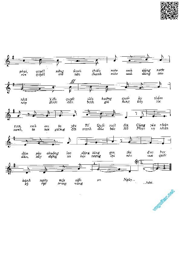 Page 2 of Sheet music PDF Cùng nhau ta đi lên (Đội ca) - Phong Nhã
