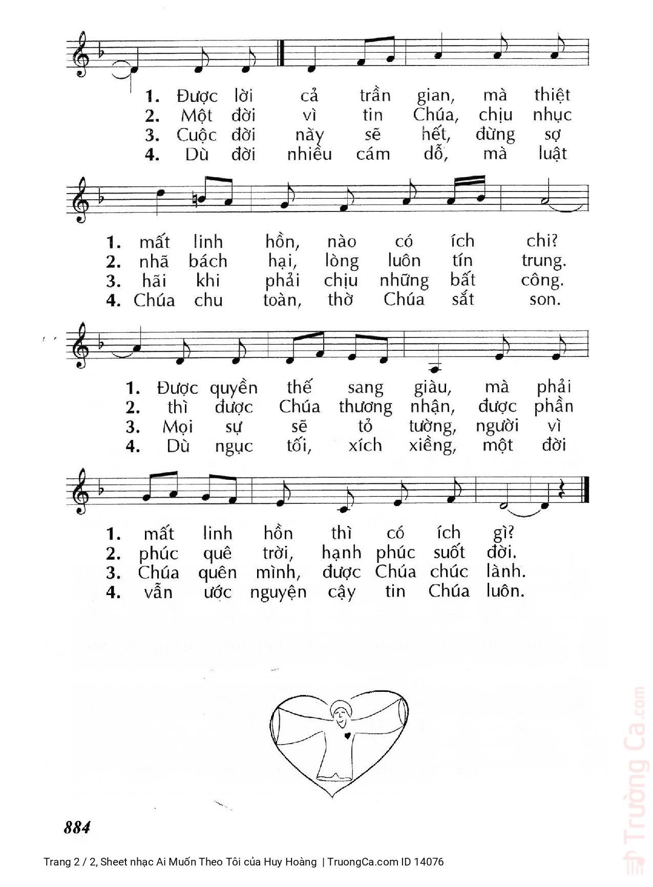 Page 2 of Sheet music PDF Ai Muốn Theo Tôi - Huy Hoàng