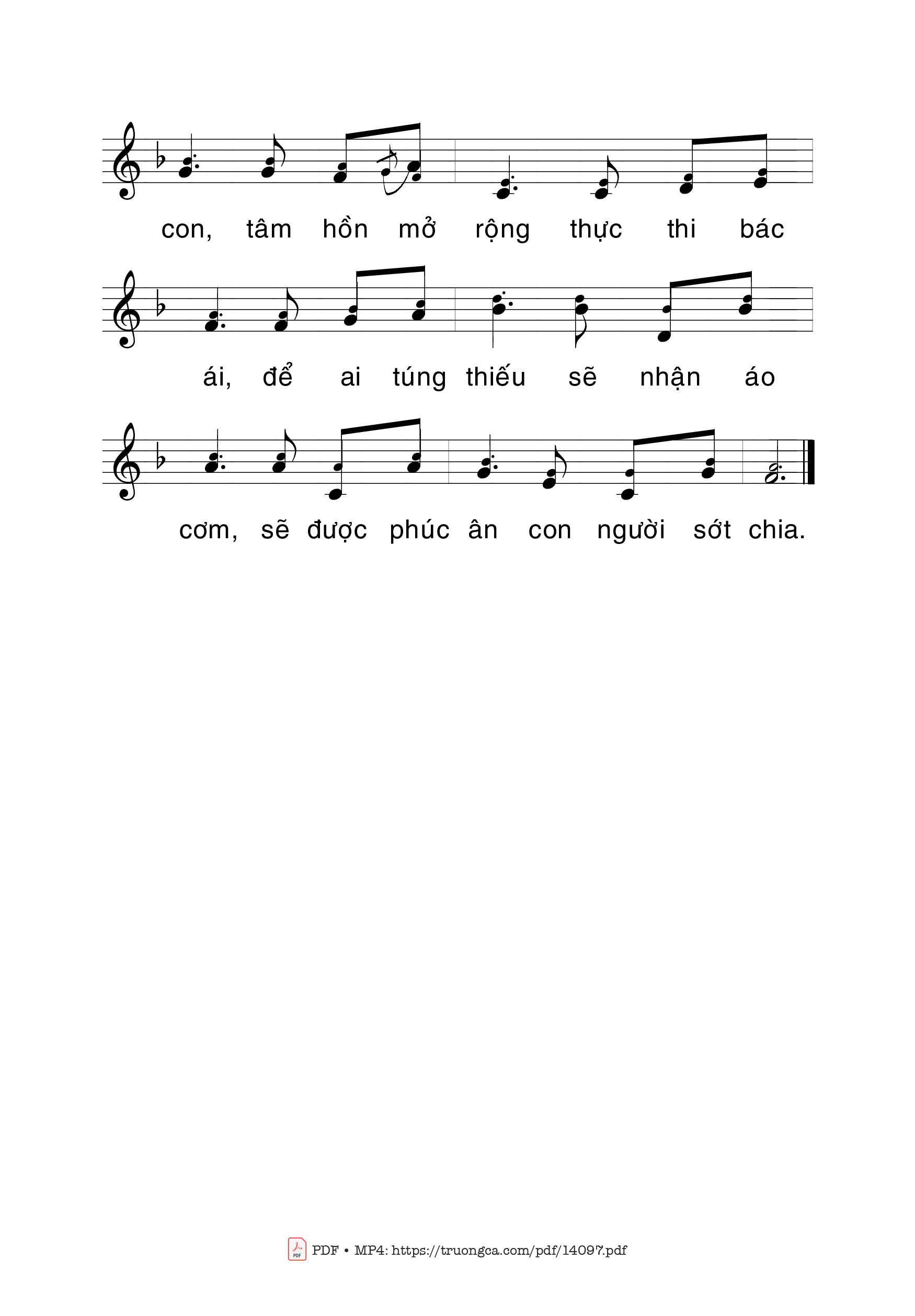 Page 3 of Sheet music PDF Người Giàu Người Nghèo - La Thập Tự