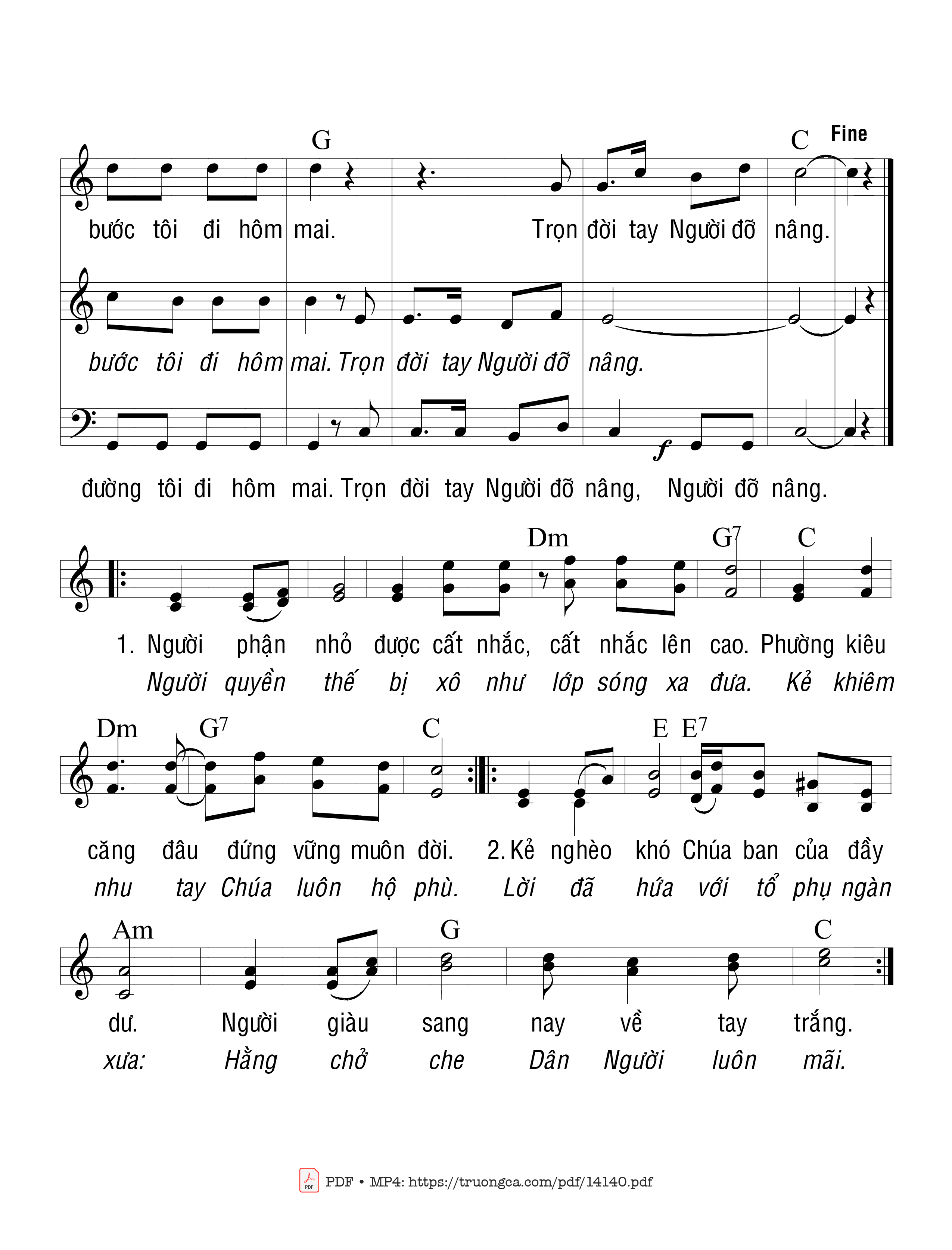 Ca lên hỡi khắp muôn dân vì Người dủ thương đến, Trang 4