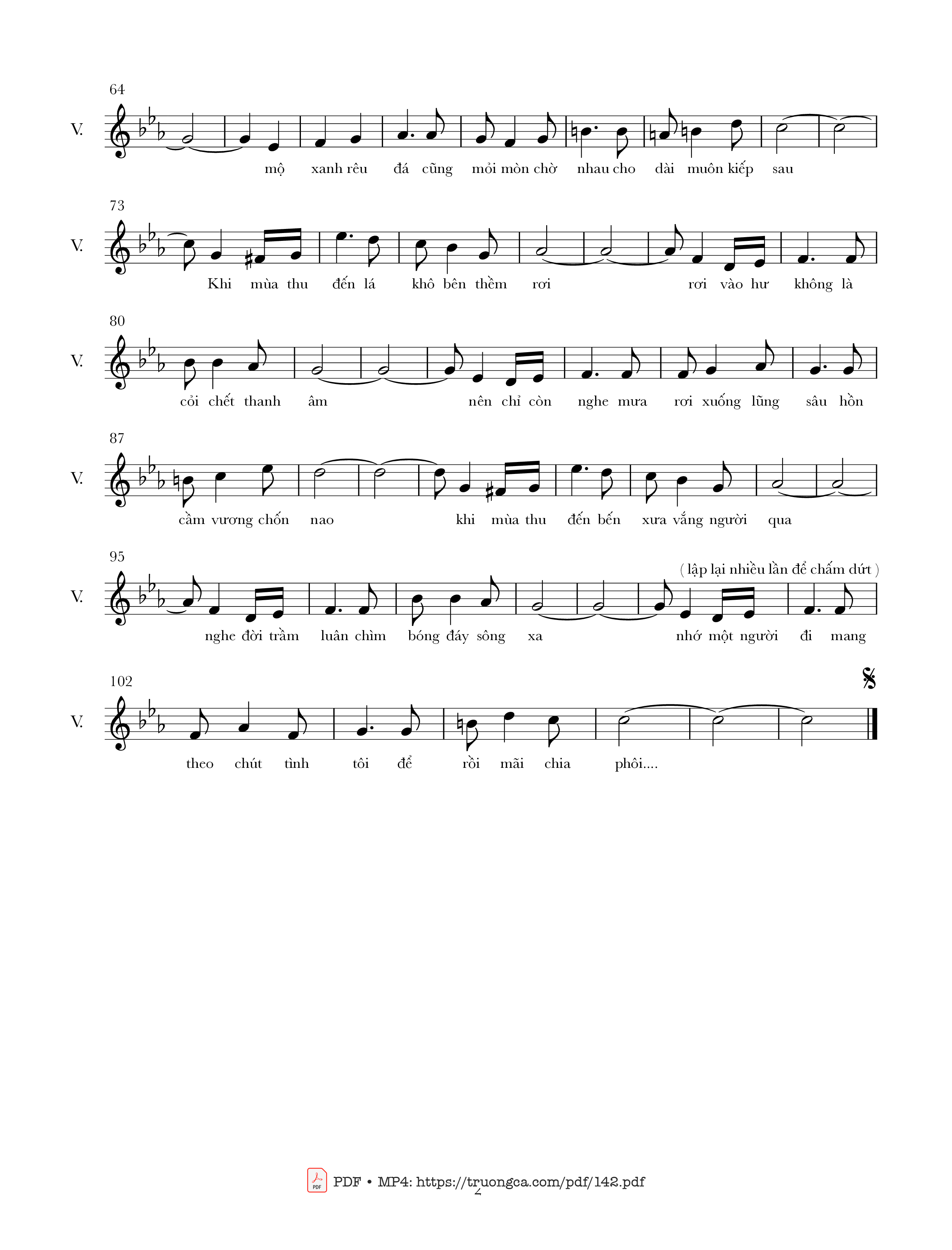 Page 2 of Sheet music PDF Ảo ảnh mùa thu - Nguyễn Hoàng Đô