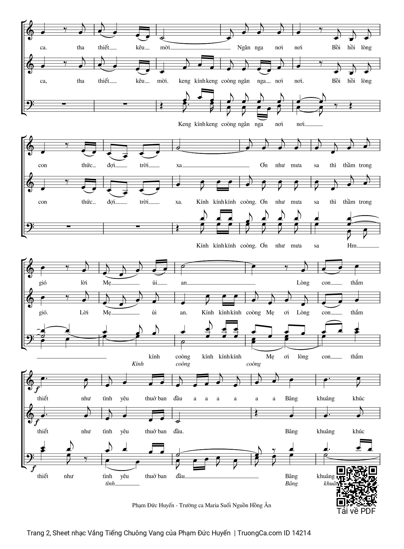 Kính kính coòng Kính kính coòng keng coòng, Trang 2