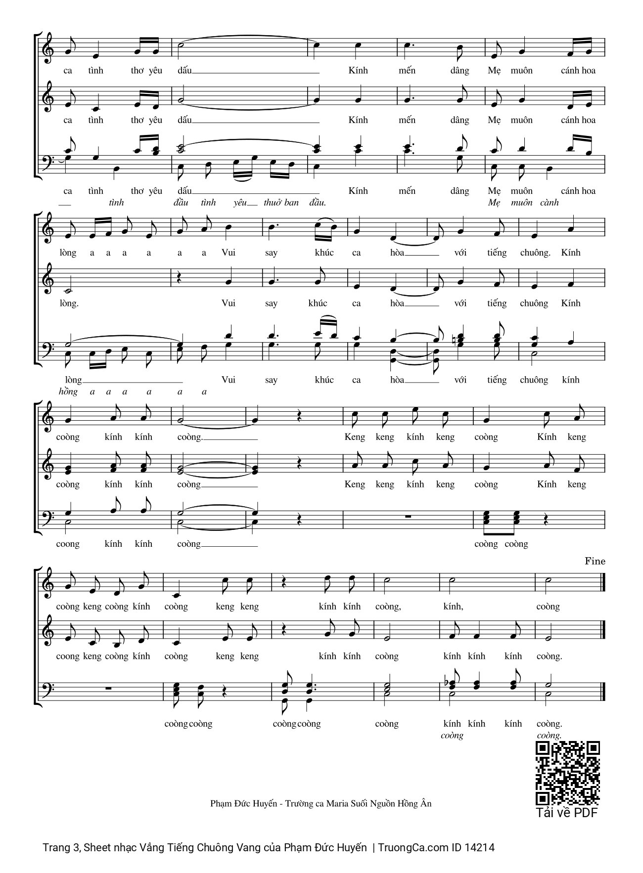 Kính kính coòng Kính kính coòng keng coòng, Trang 3