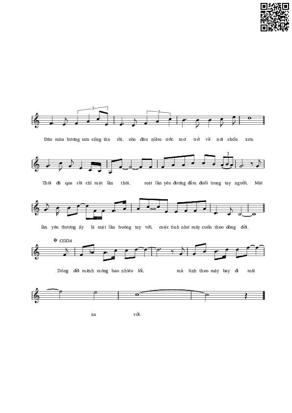 Page 2 of Sheet music PDF Cuốn theo dòng đời - Lê Vân Tú
