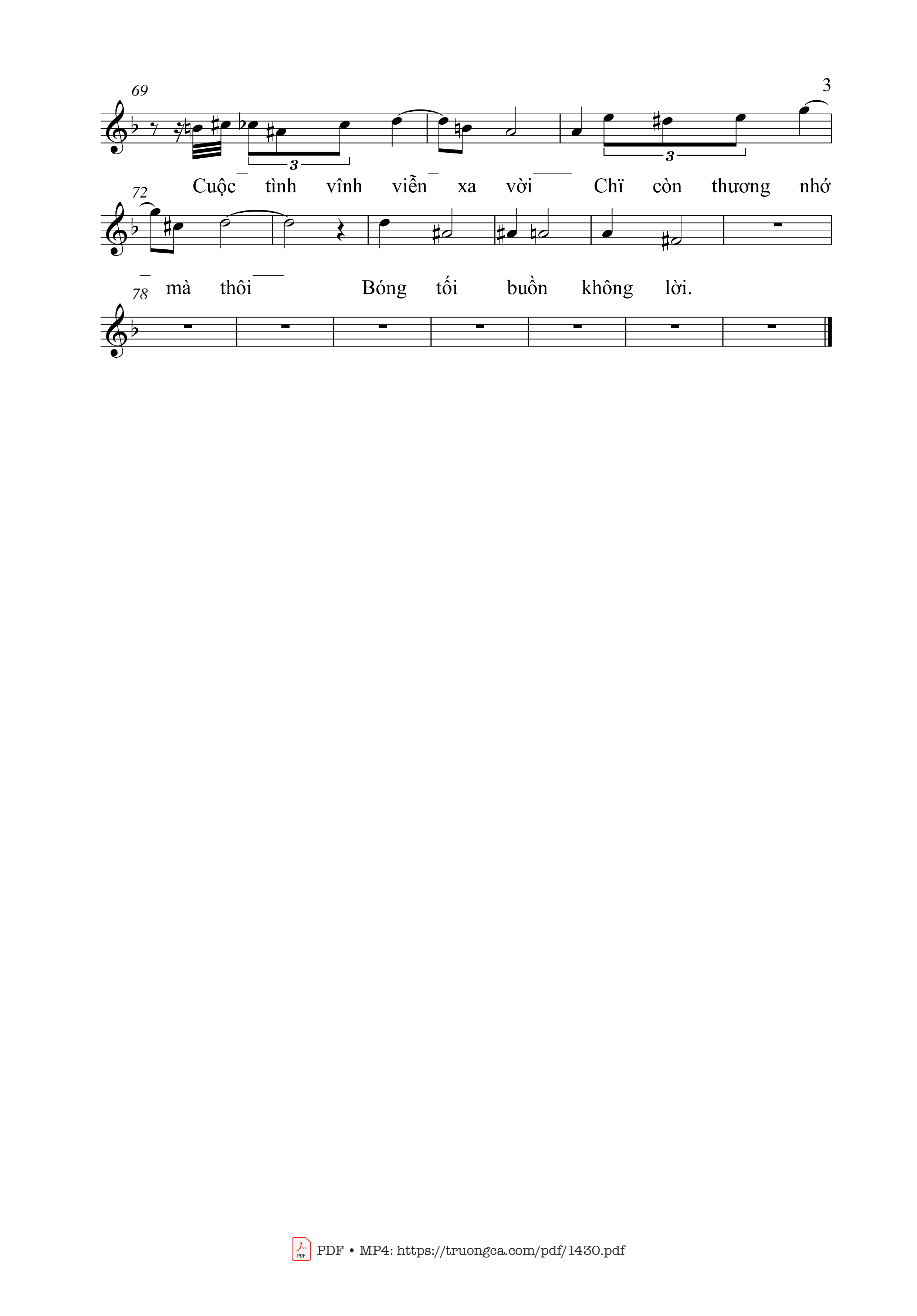 Page 3 of Sheet music PDF Dạ khúc (Serenade) - Nhạc Ngoại