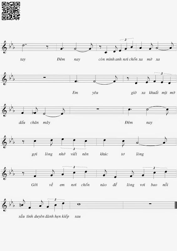 Page 3 of Sheet music PDF Dạ khúc cuối - Hoàng Thanh Tâm