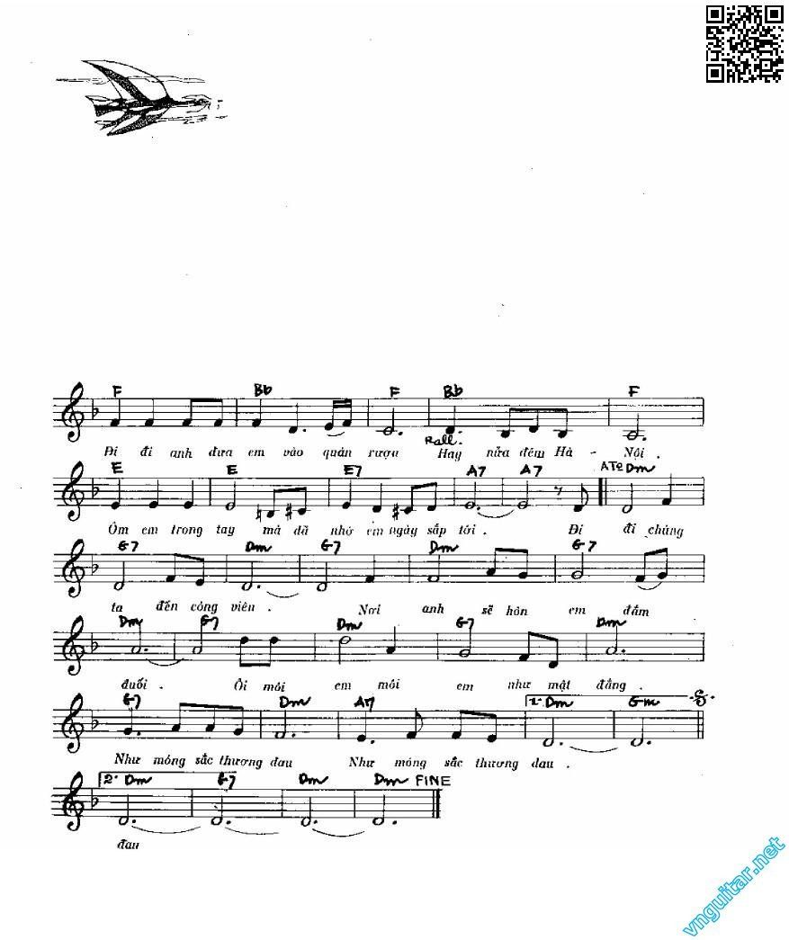 Page 2 of Sheet music PDF Dạ tâm khúc - Phạm Đình Chương