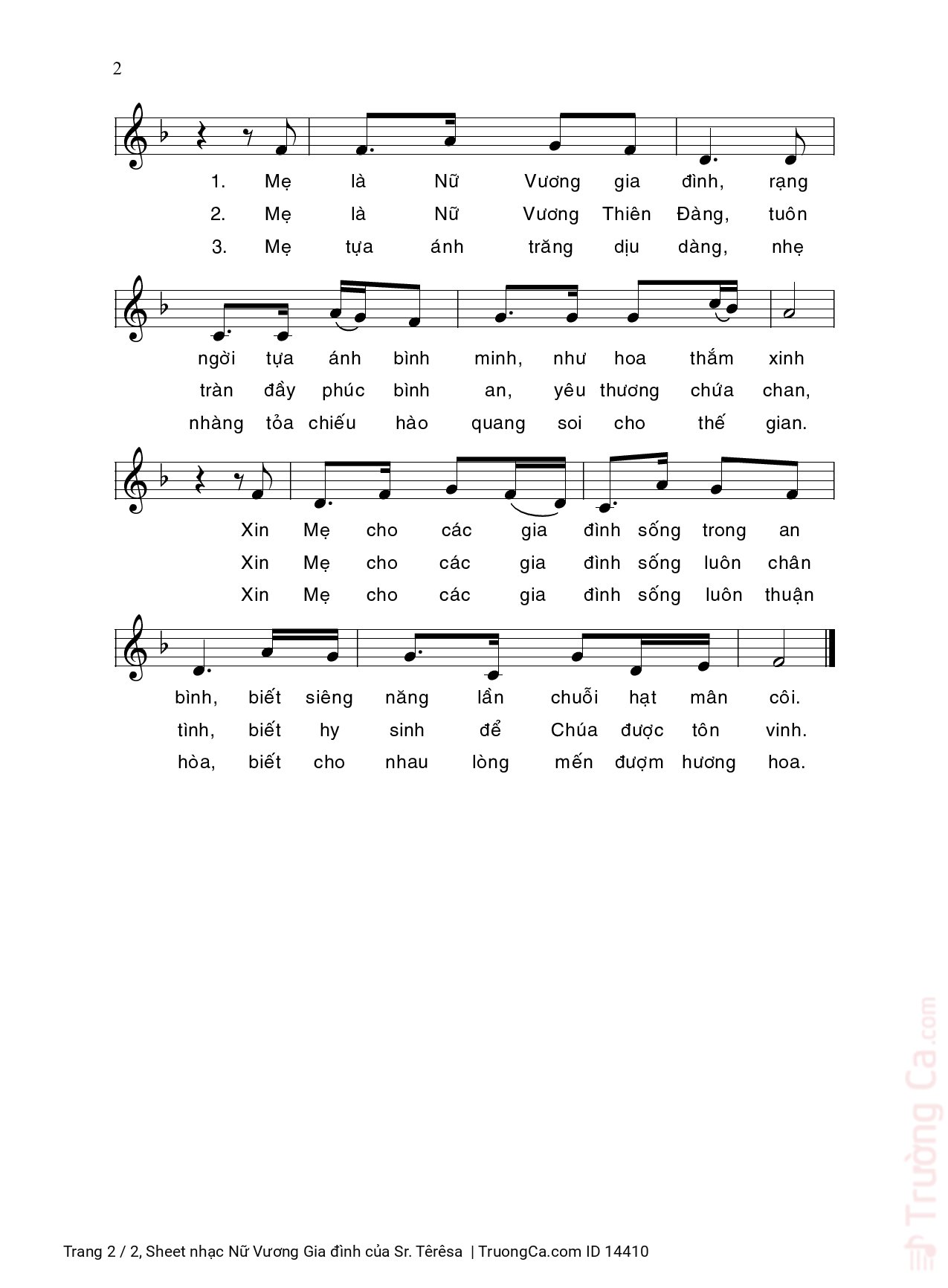 Lời kinh mân côi như hoa thơm đồng nội thắm nở trên môi, Trang 4