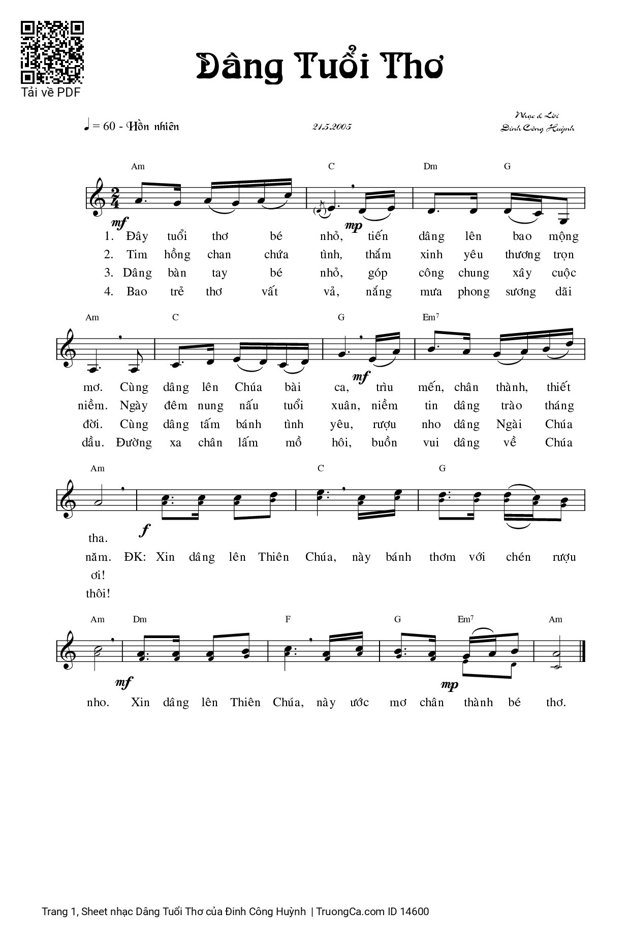 Dâng Tuổi Thơ - Đinh Công Huỳnh