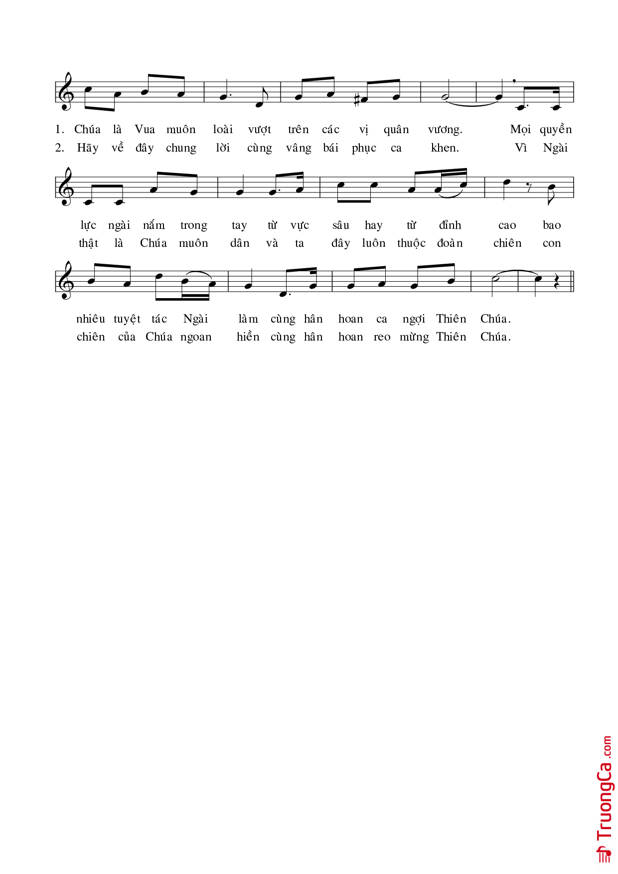 Page 2 of Sheet music PDF Hãy đến Reo Mừng (tv. 94) - Vũ Đình Ân