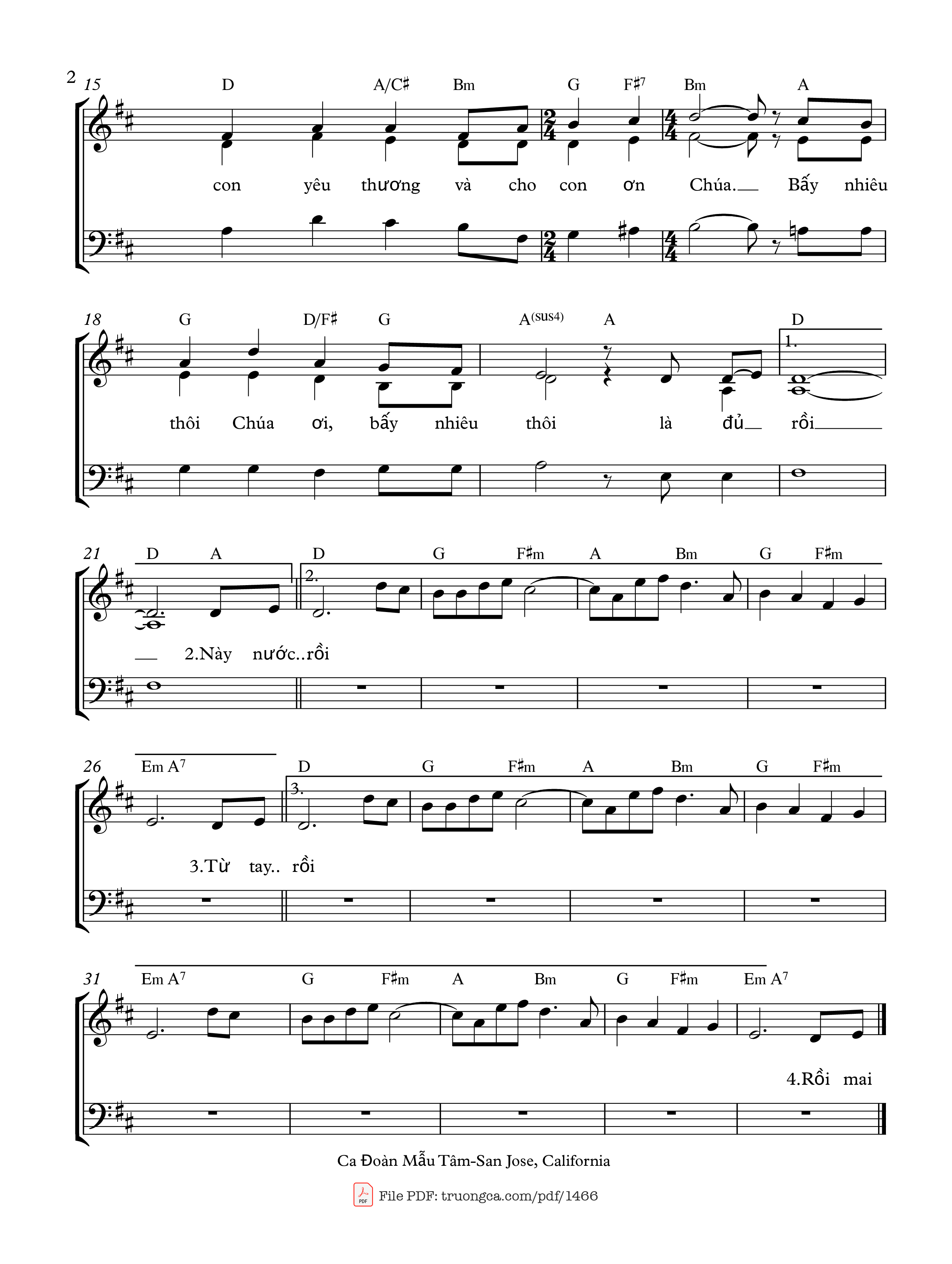Page 2 of Sheet music PDF Dâng và xin (These alone are enough) - Daniel L. Schutte