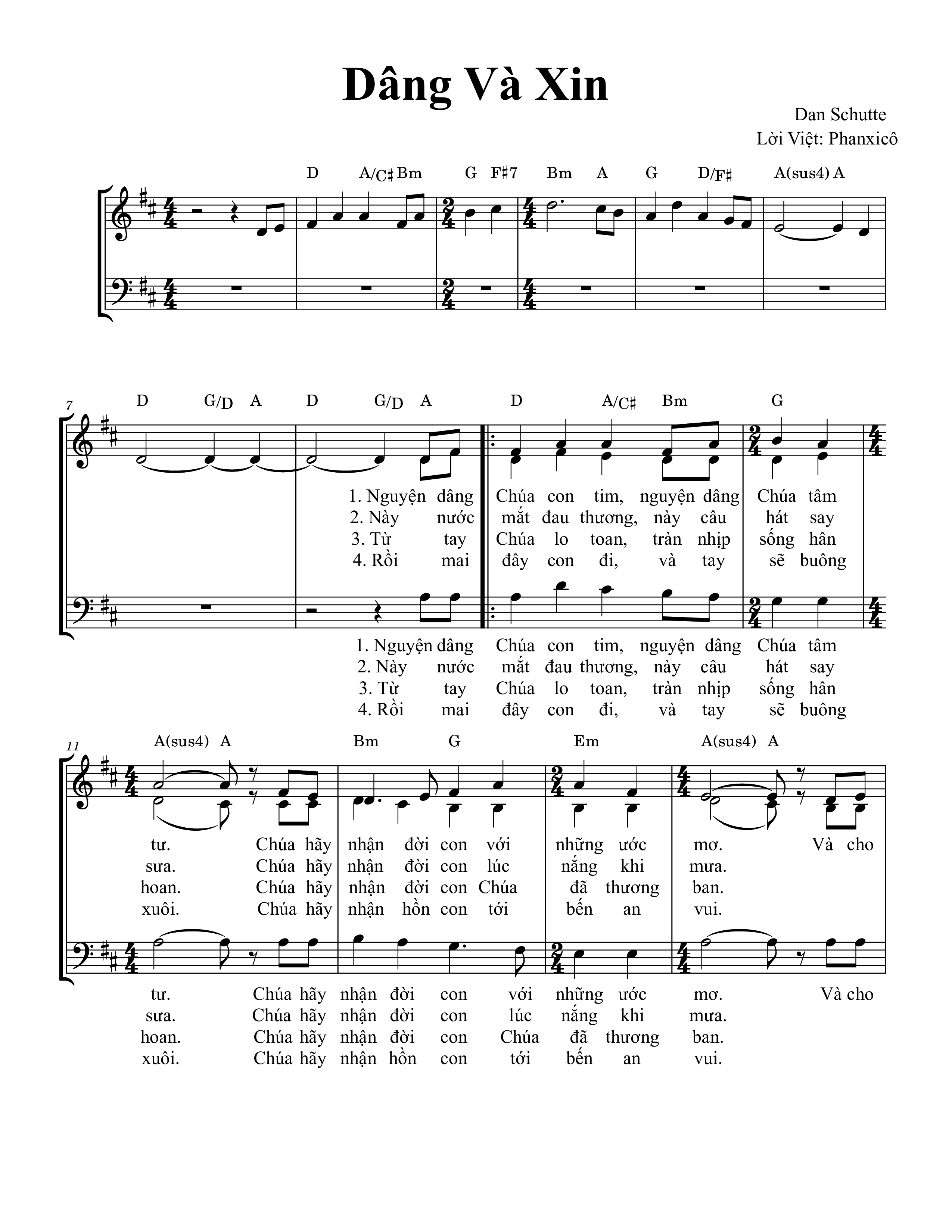 Page 3 of Sheet music PDF Dâng và xin (These alone are enough) - Daniel L. Schutte