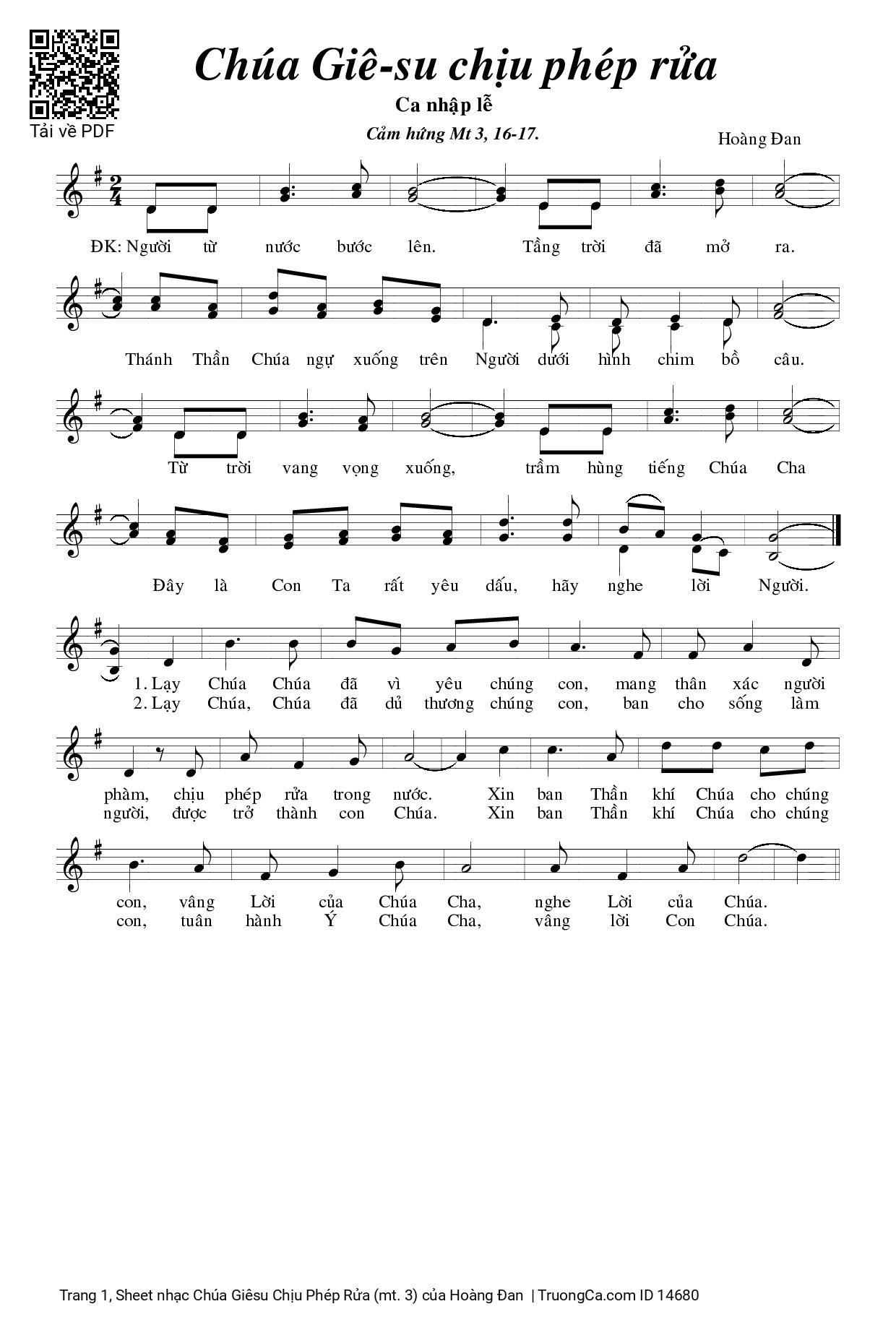 Người từ nước bước lên Tầng trời đã mở ra, Trang 2