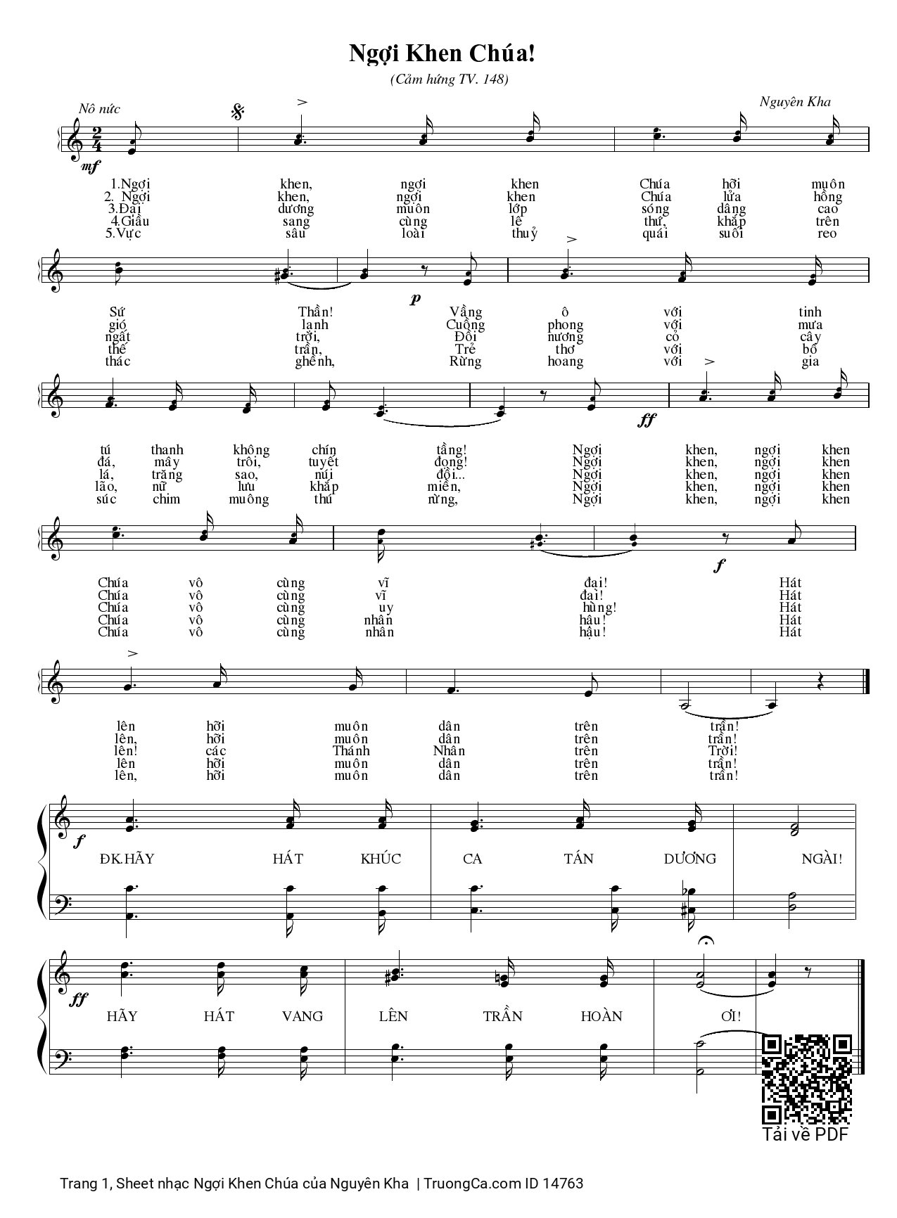 Ngợi Khen Chúa - Nguyên Kha