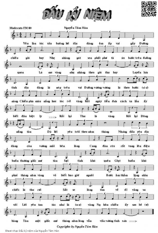 Sheet PDF of Dấu kỷ niệm