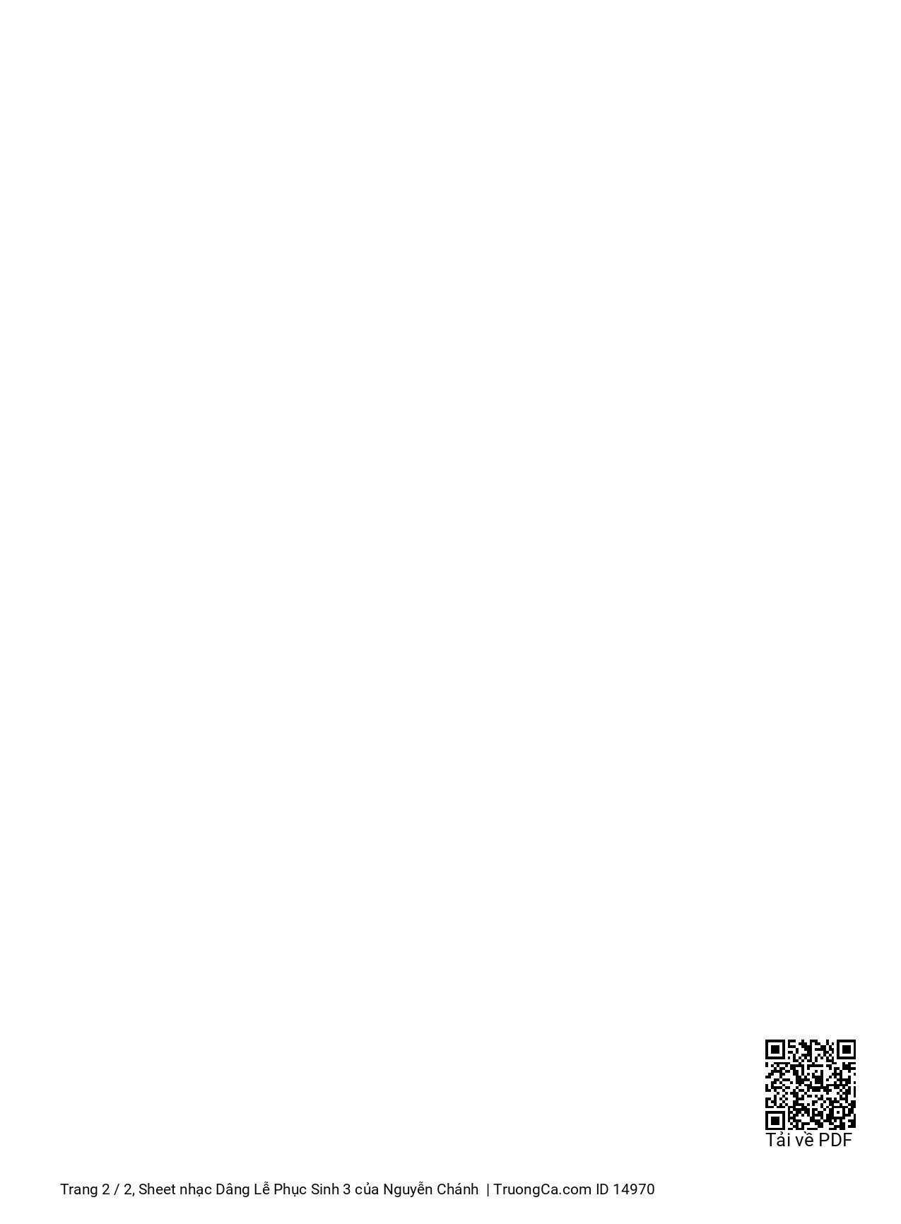 Page 2 of Sheet music PDF Dâng Lễ Phục Sinh 3 - Nguyễn Chánh