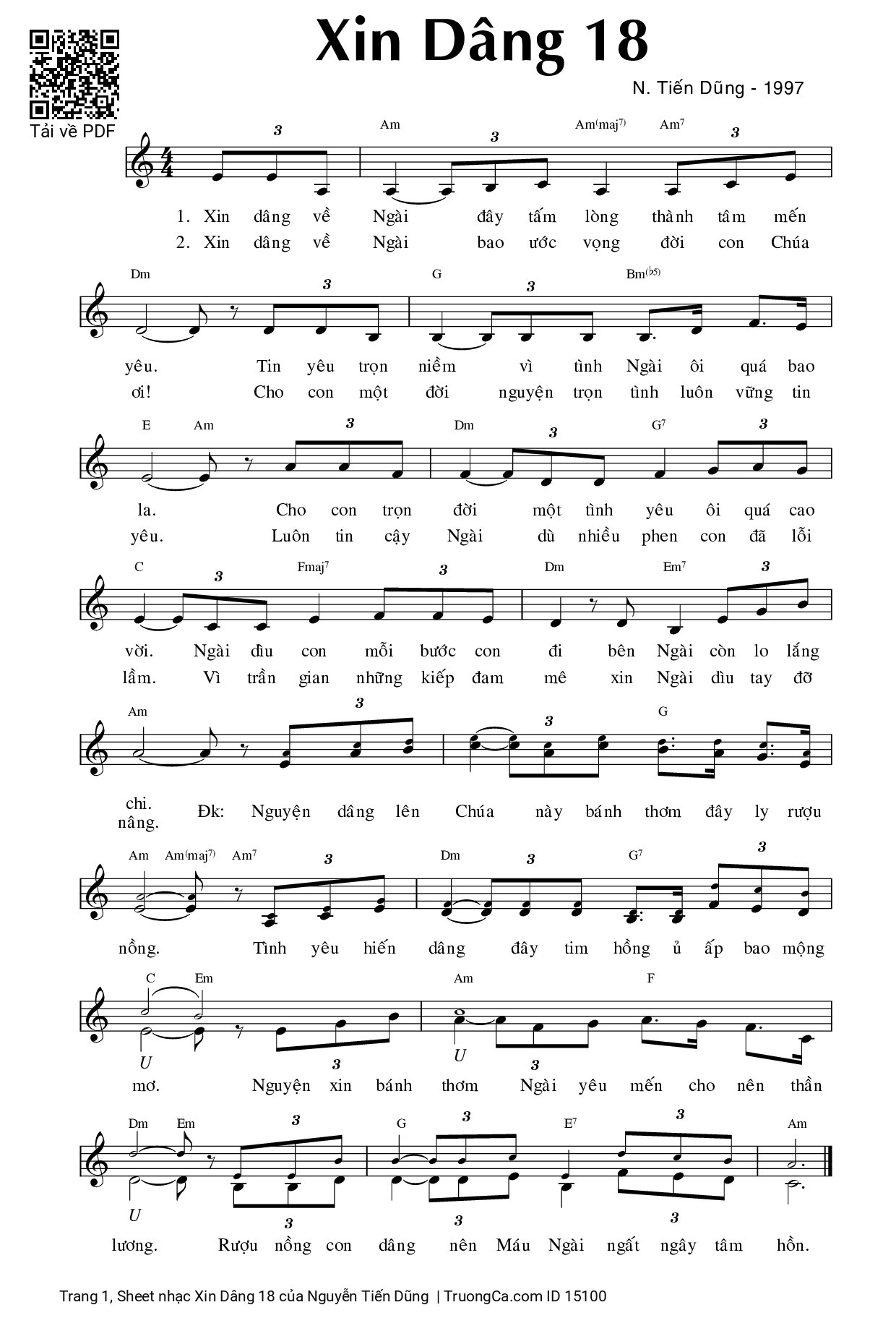 Xin Dâng 18 - Nguyễn Tiến Dũng