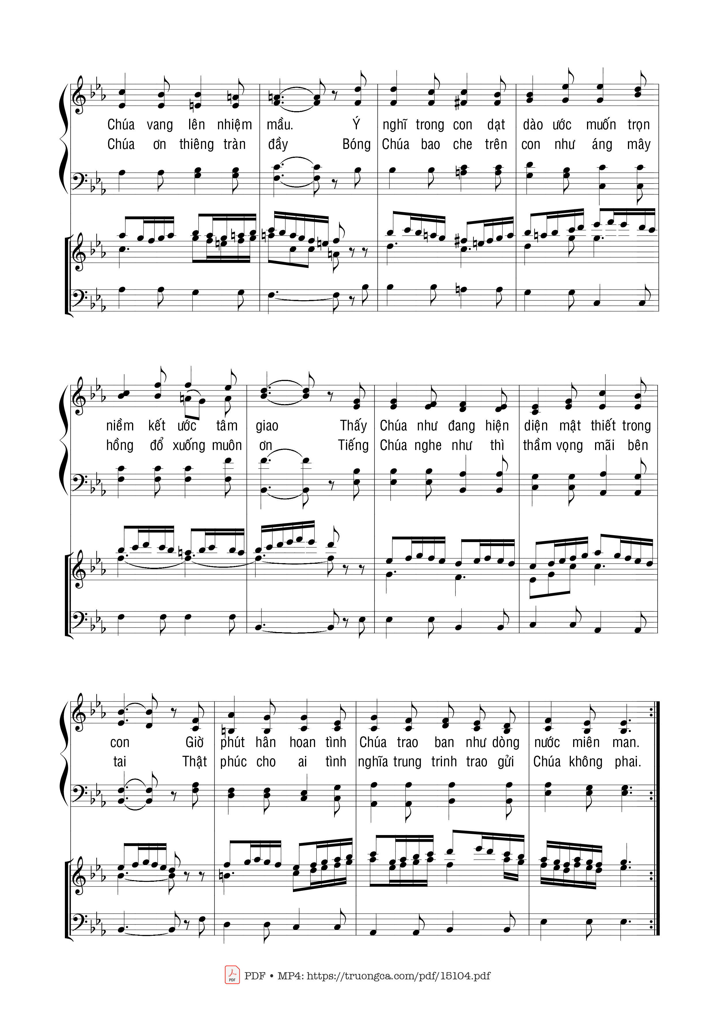 Page 2 of Sheet music PDF Tiếng Chúa Trong Con - Tiến Linh
