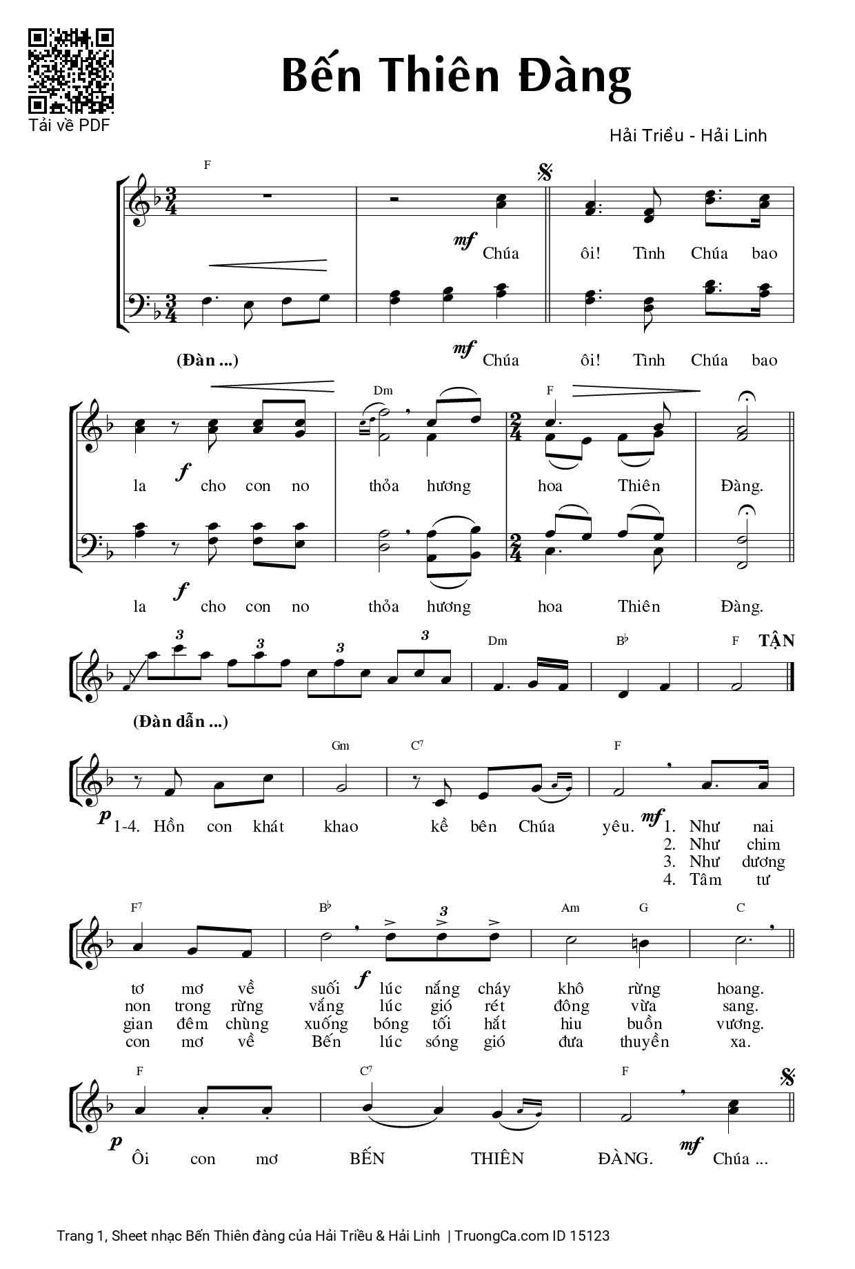 Sheet PDF of Bến Thiên đàng