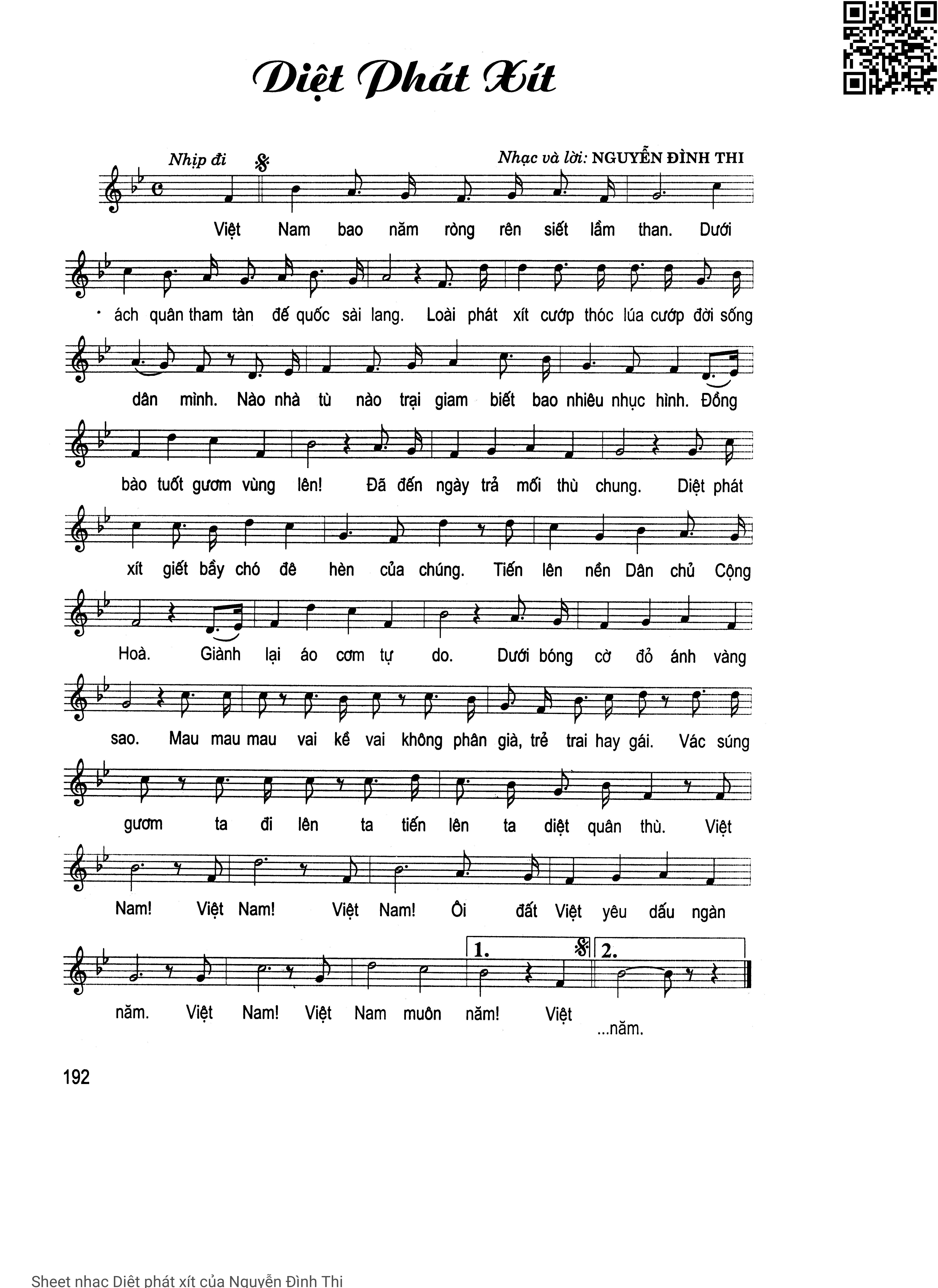 Sheet PDF of Diệt phát xít