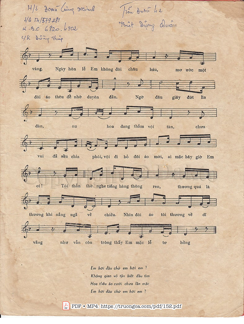 Page 3 of Sheet music PDF Áo em chưa mặc một lần - Hoài Linh