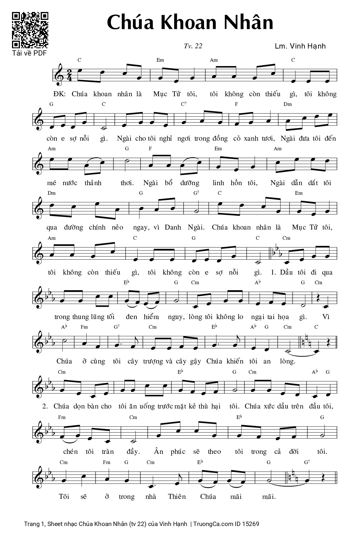 Chúa Khoan Nhân (tv 22)