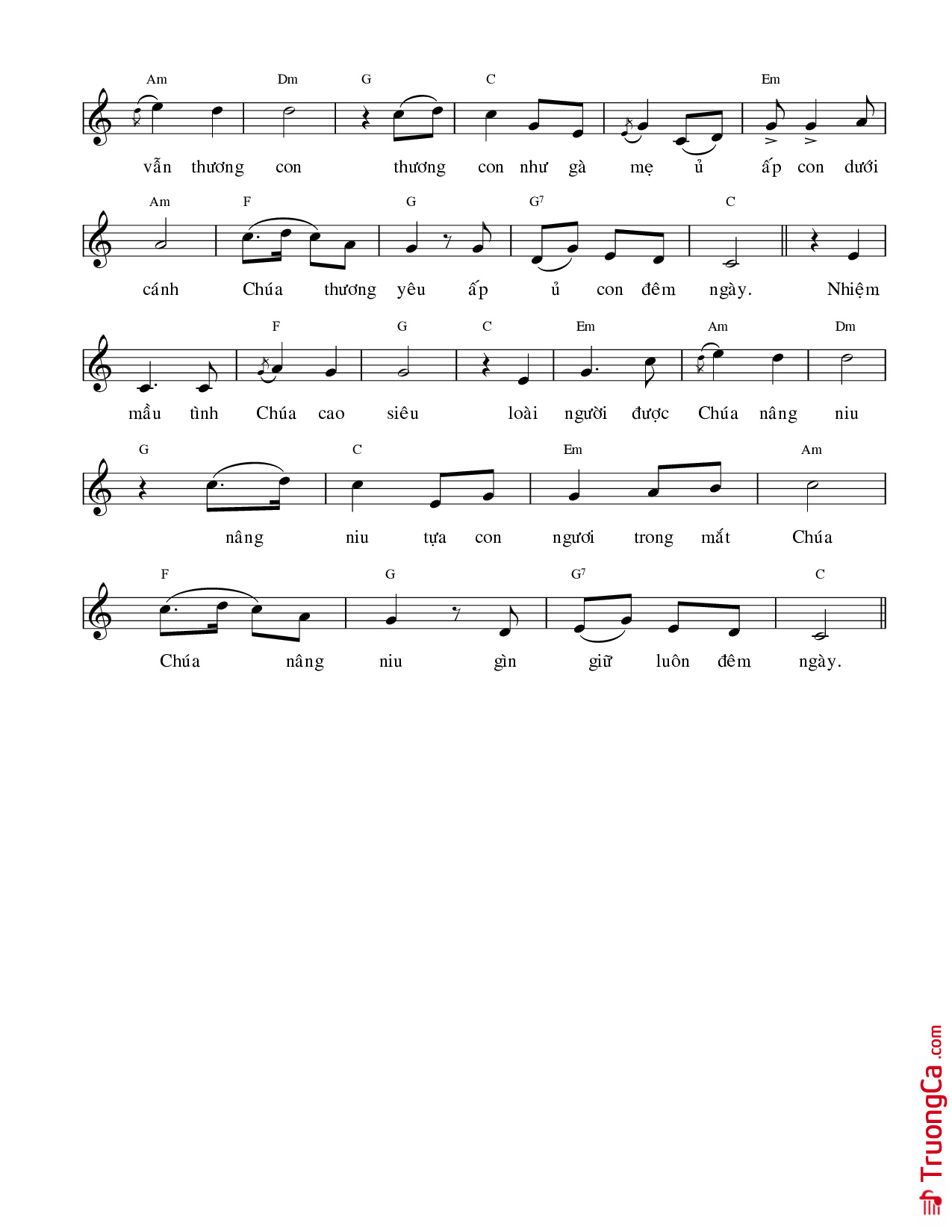 Page 2 of Sheet music PDF Tán Tụng Hồng ân -  Hải Linh - Vũ Đình Trác