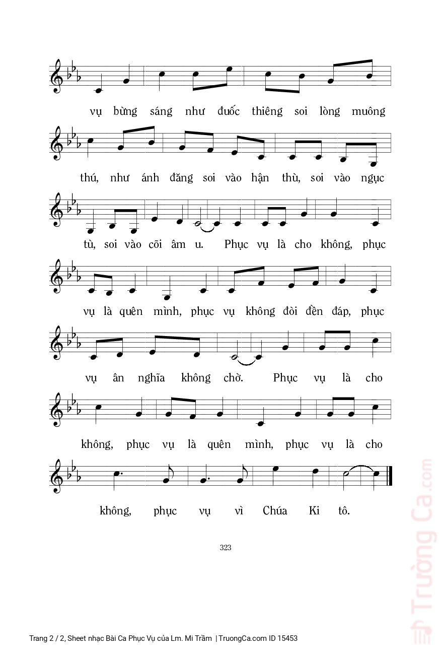 Bài Ca Phục Vụ Lm Mi Trầm Đoàn ta cất bước theo Chúa đi vào đời, Trang 2