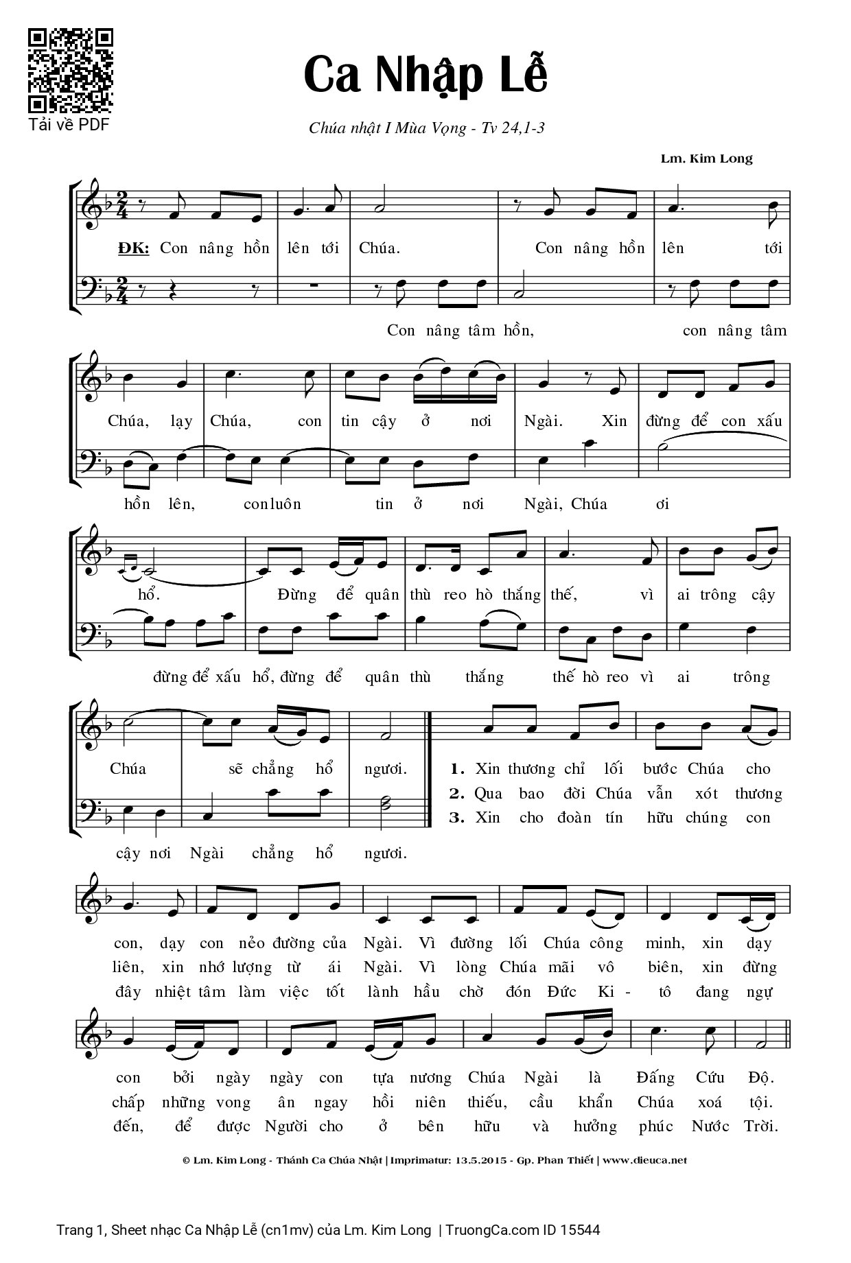 Con nâng hồn lên tới Chúa Con nâng hồn lên tới Chúa, Trang 3