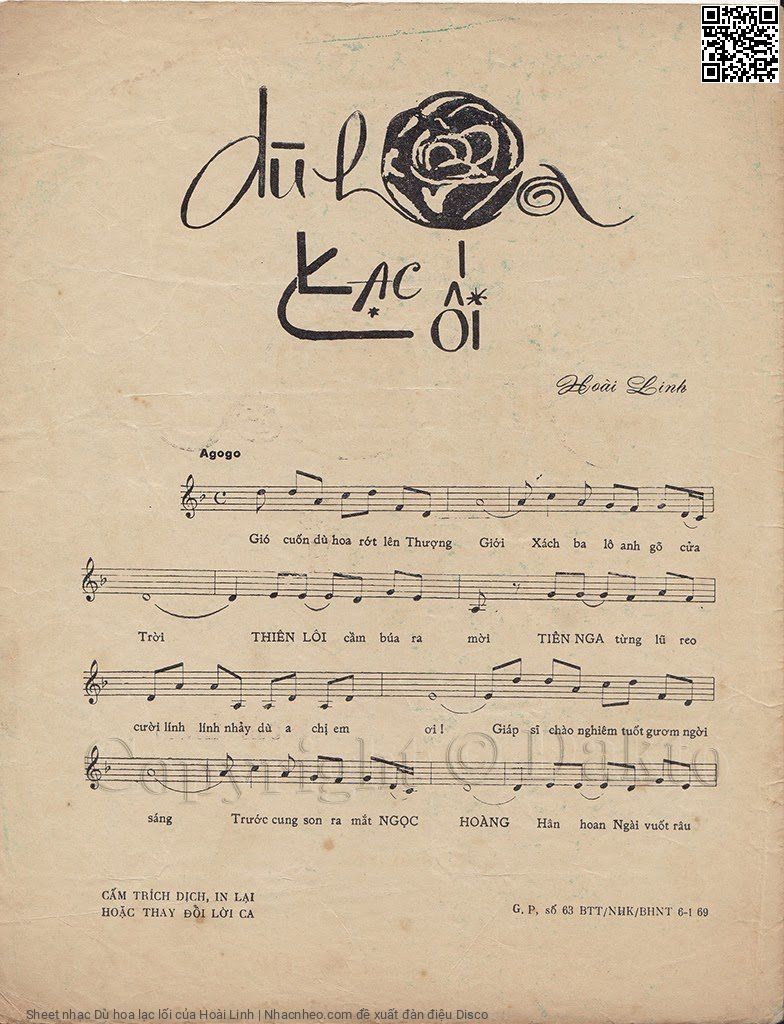Page 2 of Sheet music PDF Dù hoa lạc lối - Hoài Linh
