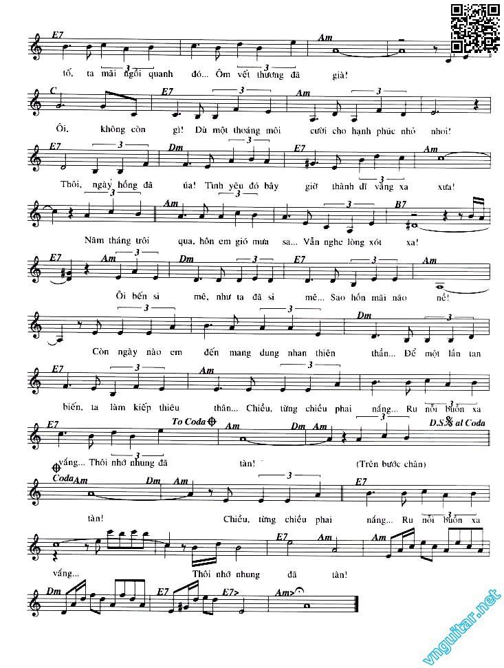 Page 2 of Sheet music PDF Dù nắng có mong manh - Anh Bằng