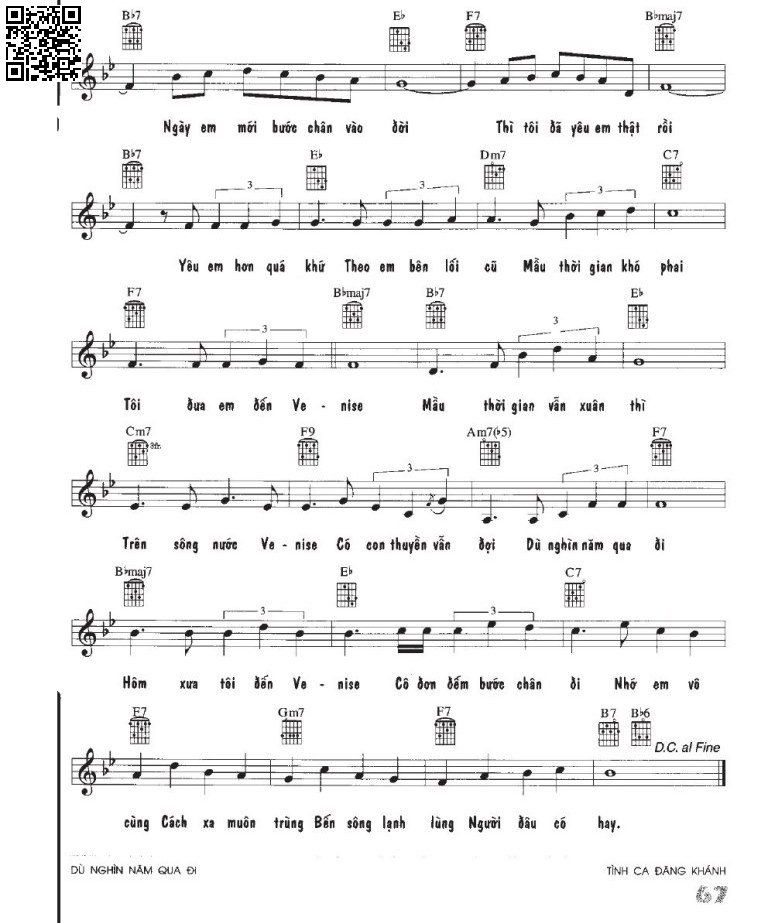 Page 2 of Sheet music PDF Dù nghìn năm qua đi - Đăng Khánh