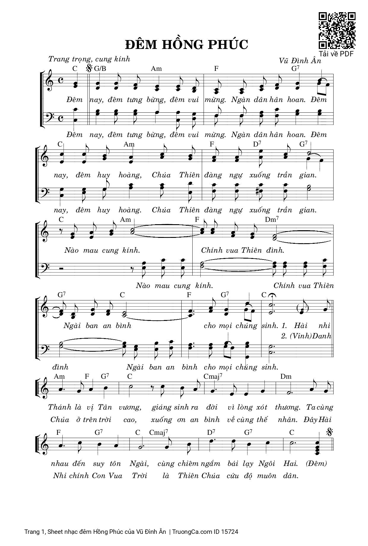 Sheet PDF of đêm Hồng Phúc