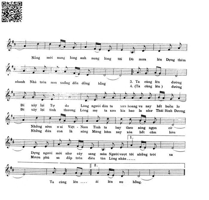 Page 2 of Sheet music PDF Dựng lại người dựng lại nhà - Trịnh Công Sơn