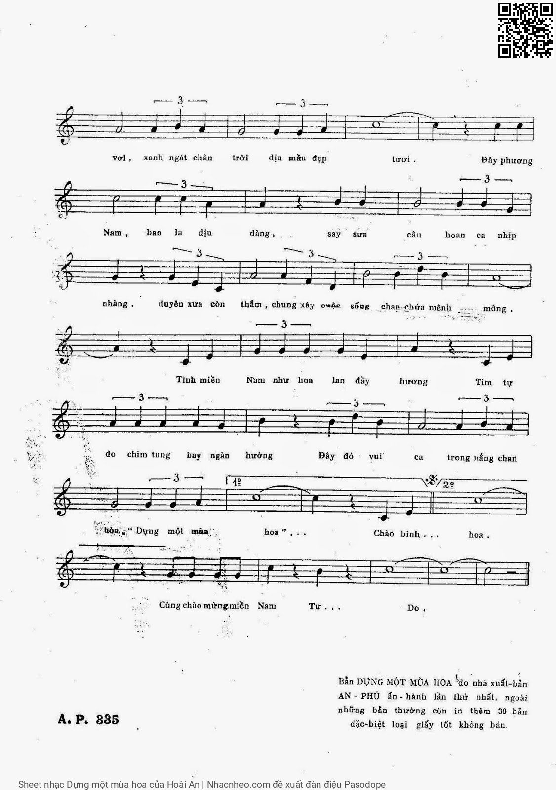 Page 3 of Sheet music PDF Dựng một mùa hoa - Hoài An