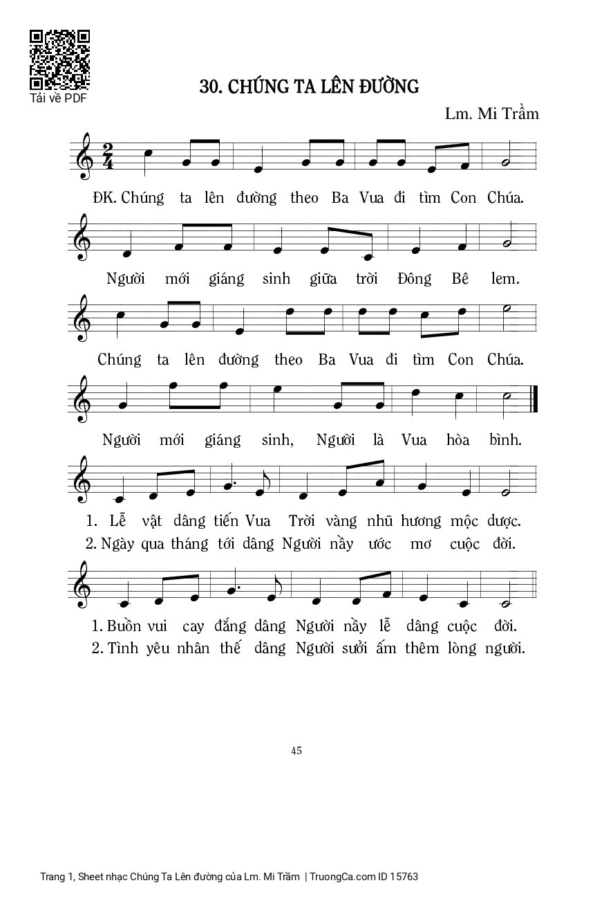 Chúng ta lên đường theo Ba Vua đi tìm con Chúa, Trang 2