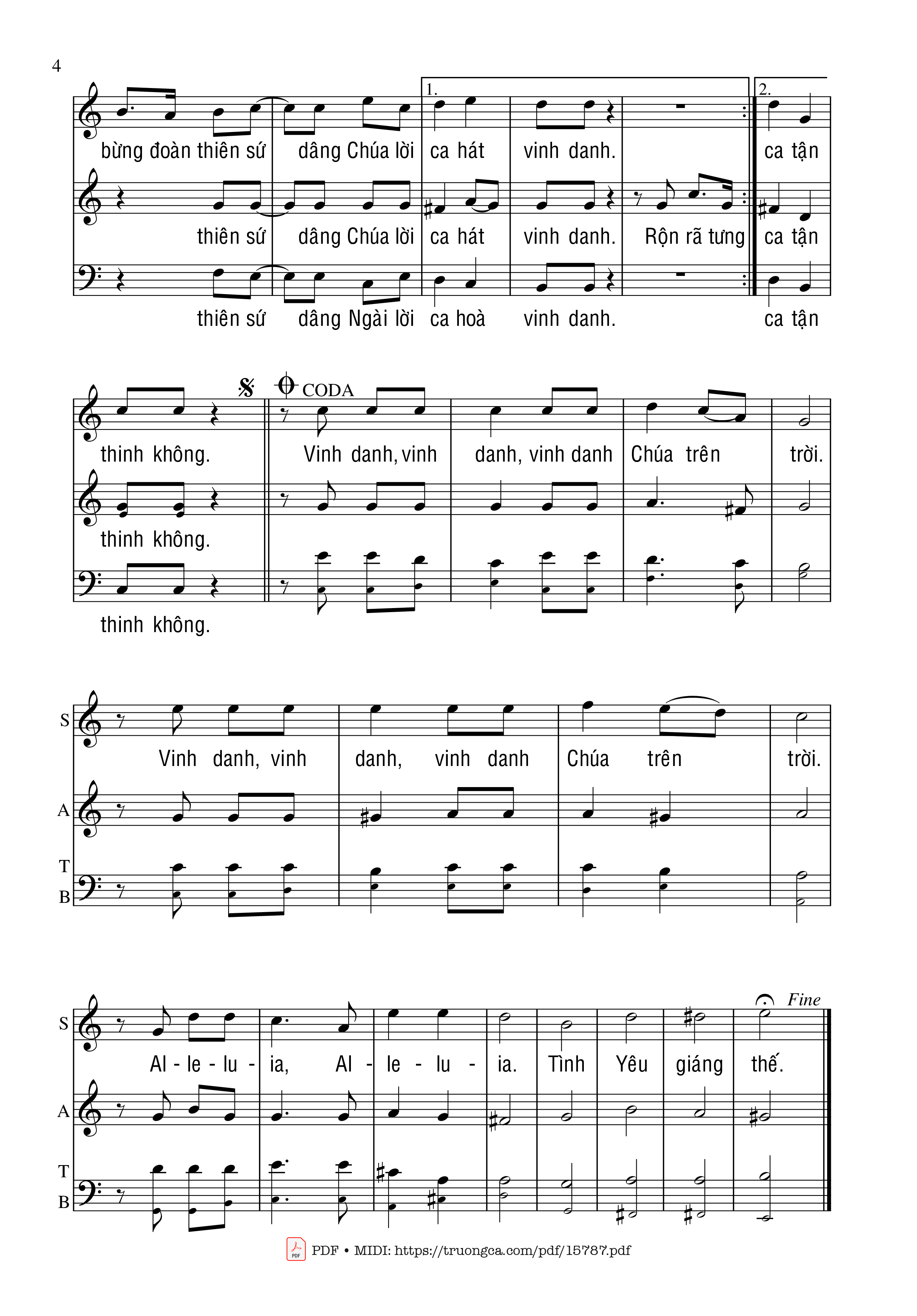 Page 4 of Sheet music PDF Tình Yêu Giáng Thế - Sr. Têrêsa