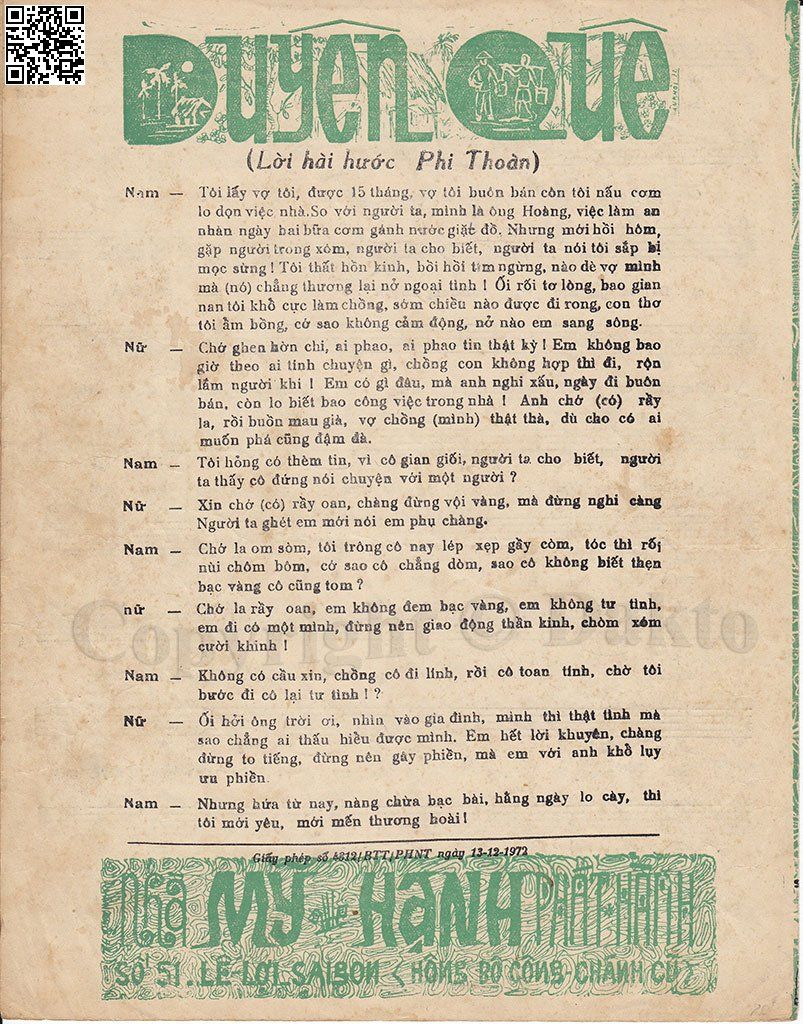 Page 4 of Sheet music PDF Duyên quê - Hoàng Thi Thơ
