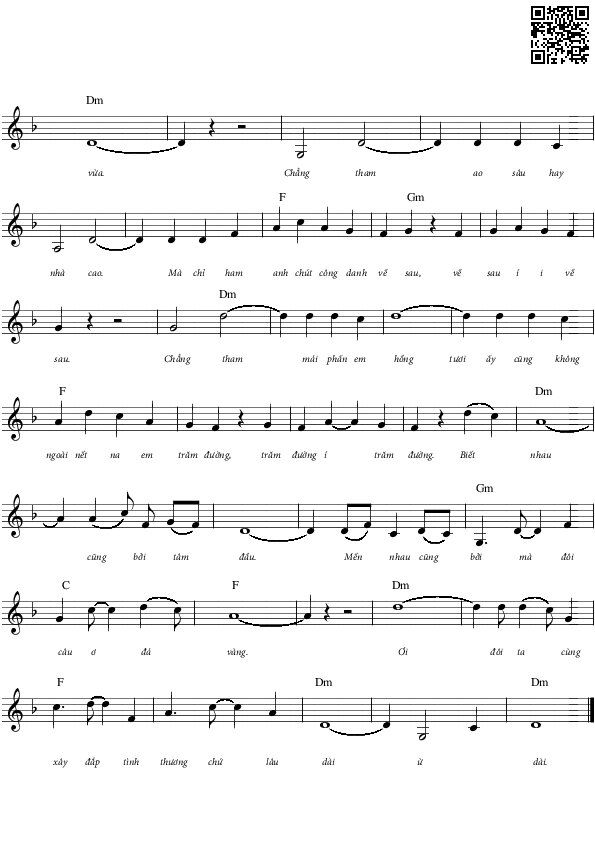 Page 4 of Sheet music PDF Duyên tình - Y Vân