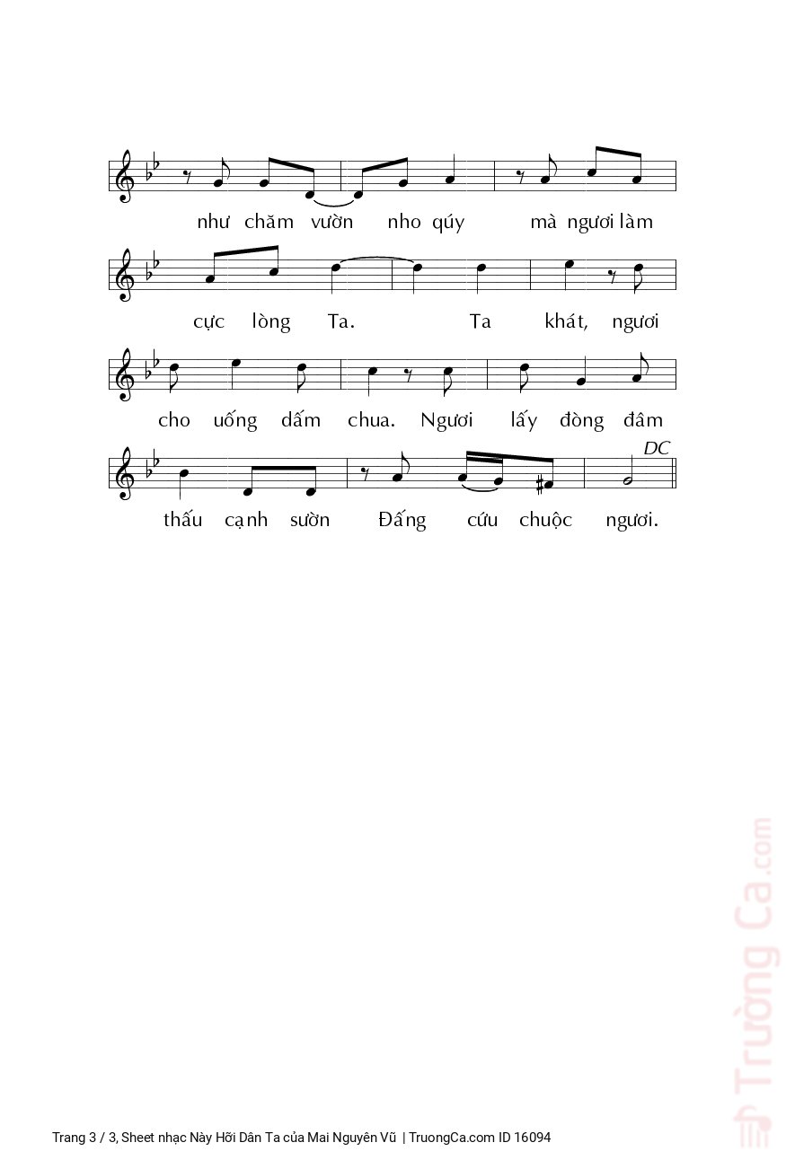 Page 3 of Sheet music PDF Này Hỡi Dân Ta - Mai Nguyên Vũ