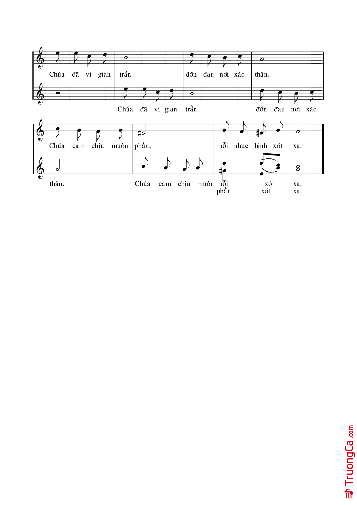 Page 2 of Sheet music PDF Chiều Canvê - Nhật Minh