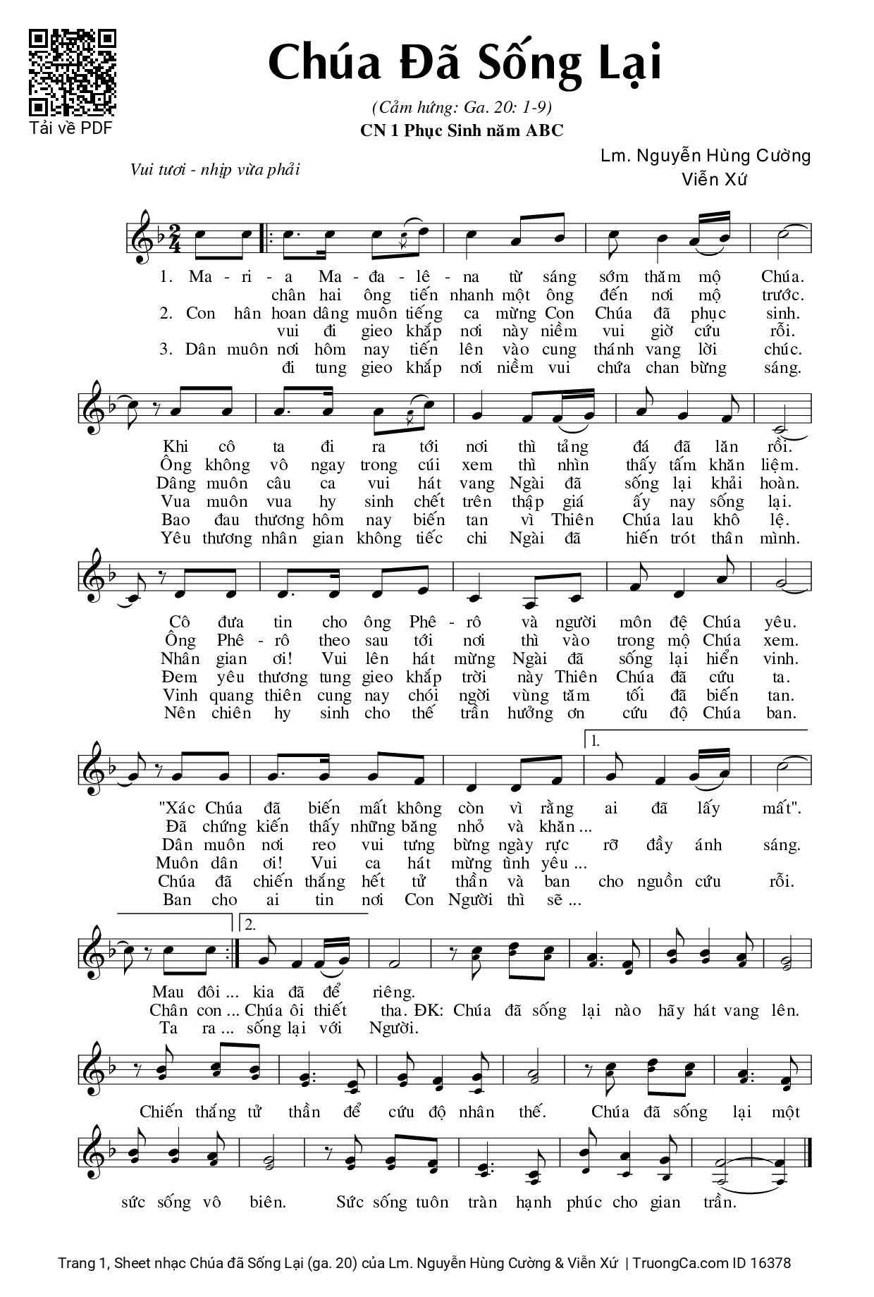 Maria Mađalêna từ sáng sớm thăm mộ Chúa, Trang 2