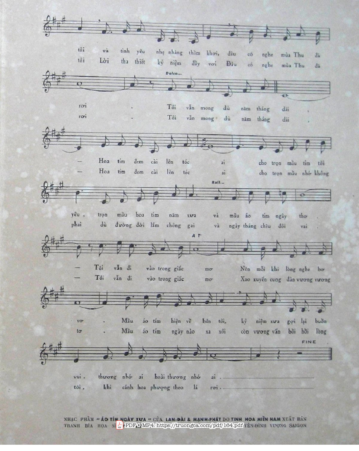 Page 3 of Sheet music PDF Áo tím ngày xưa - Mạnh Phát