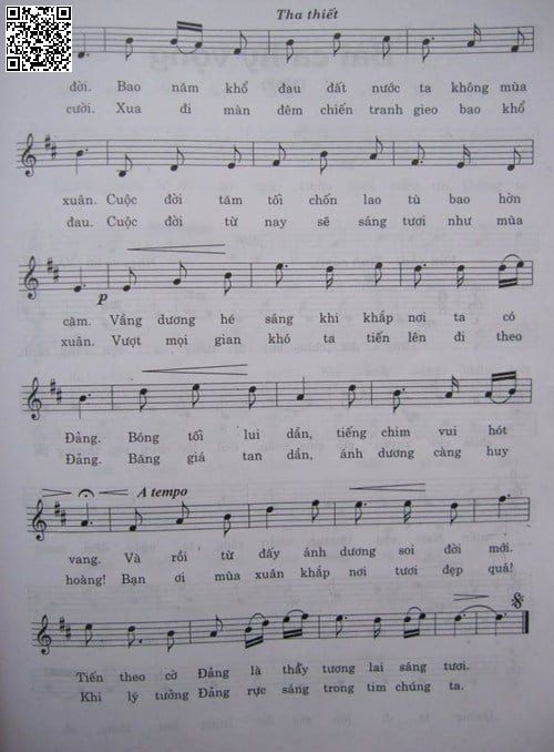Page 2 of Sheet music PDF Đảng đã cho ta một mùa xuân - Phạm Tuyên