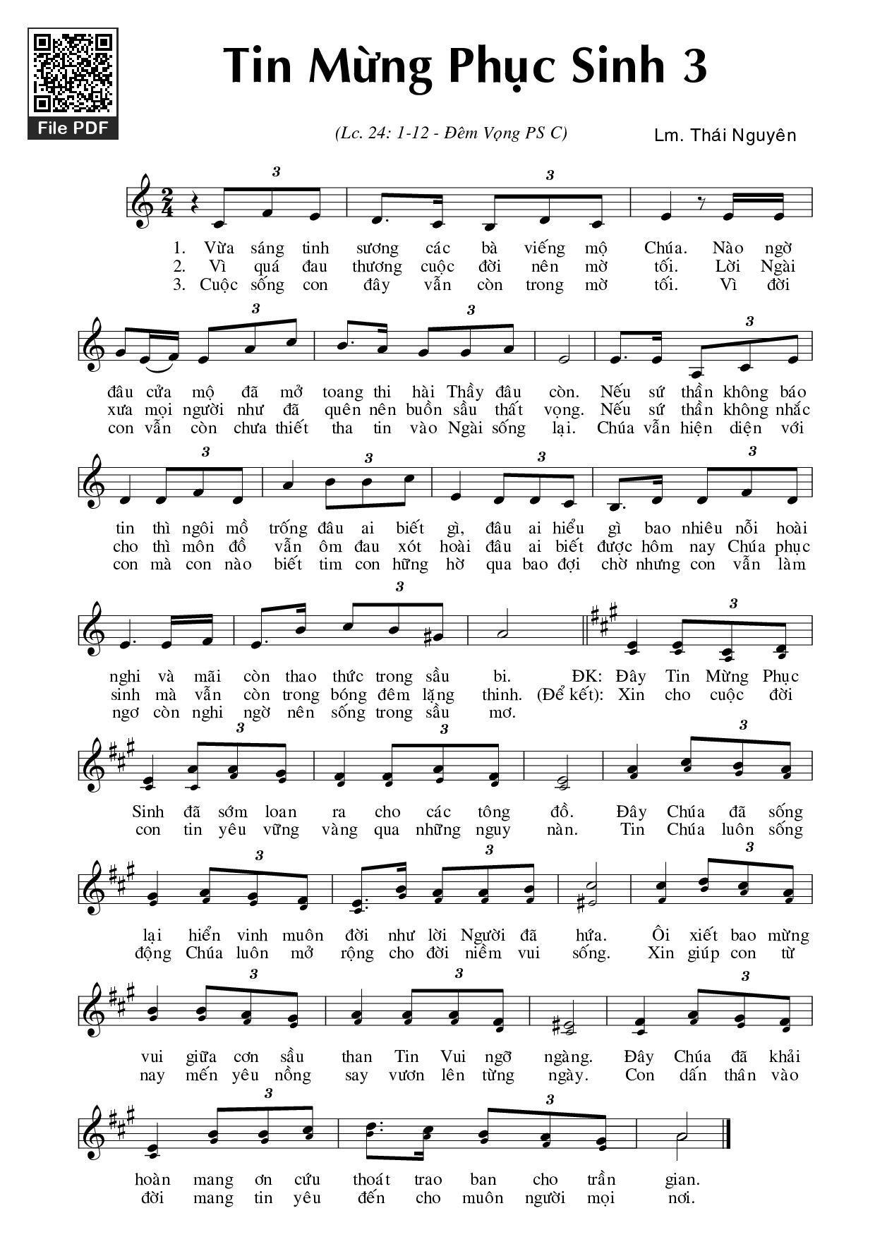 Vừa sáng tinh sương các bà viếng mộ Chúa, Trang 3