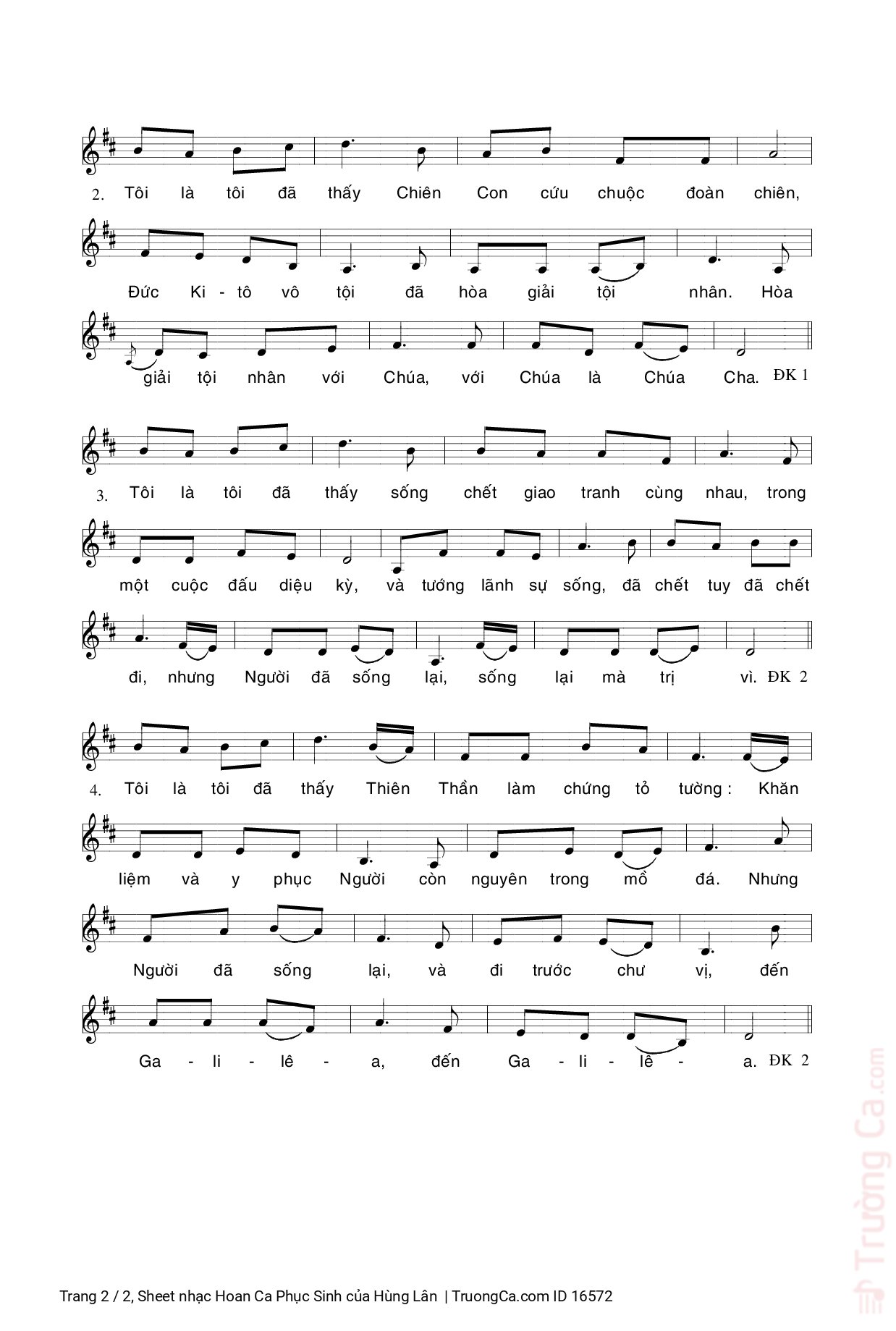 Bà Maria ơi trên đường bà thấy những gì, Trang 2