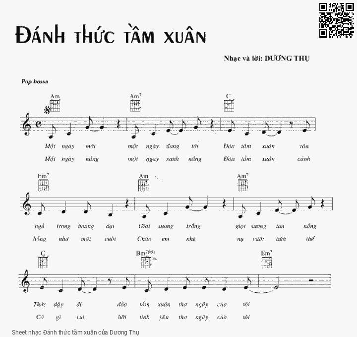 Sheet PDF of Đánh thức tầm xuân