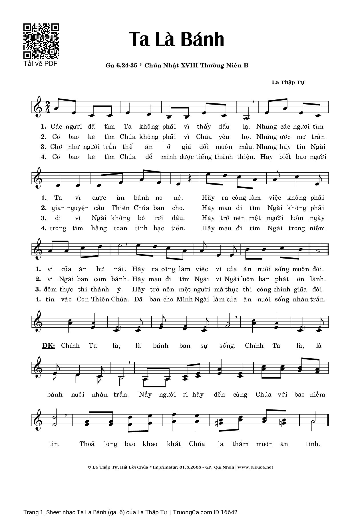 Các ngươi đã tìm Ta không phải vì thấy dấu lạ, Trang 2